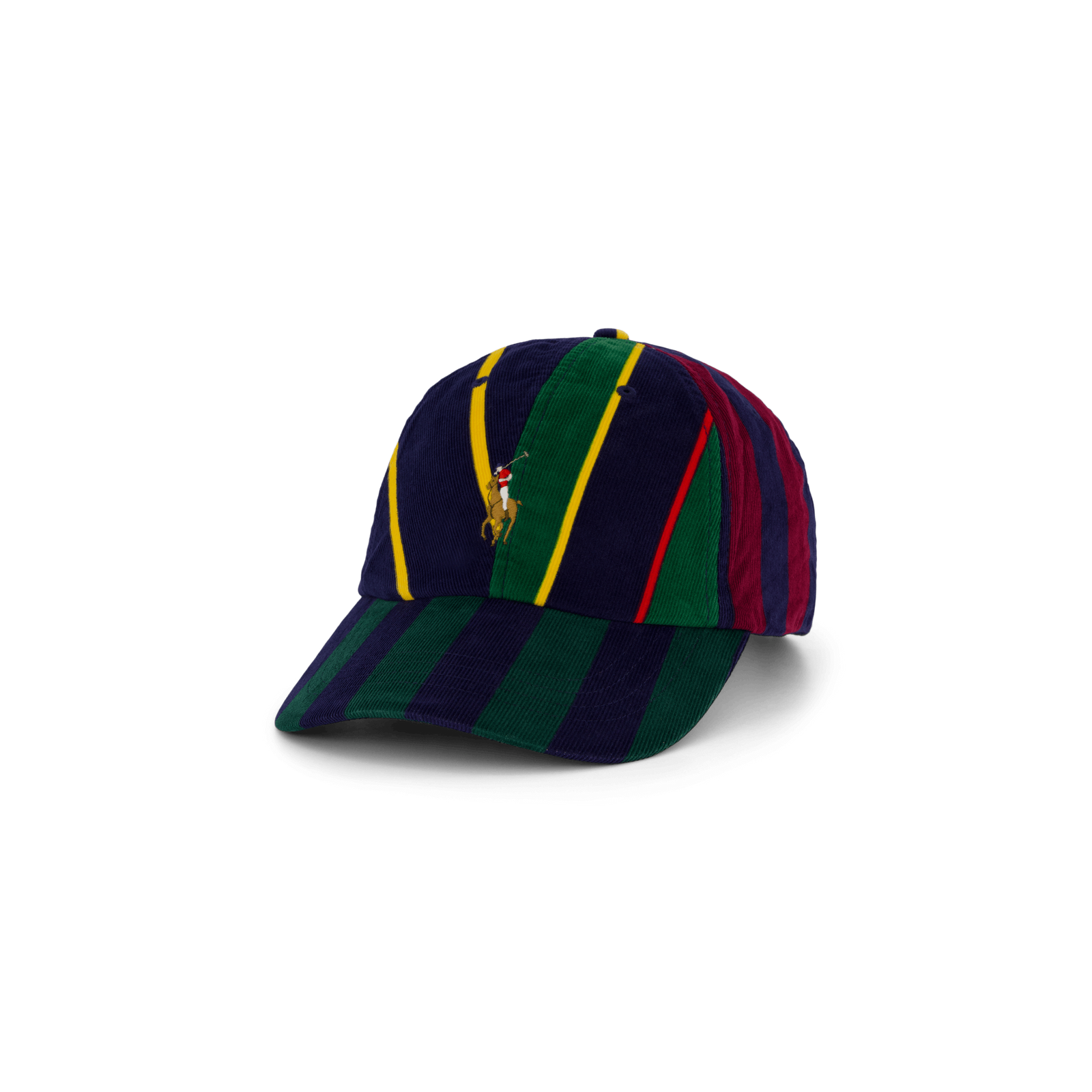 Striped Corduroy Ball Cap Fun Stripes Multi