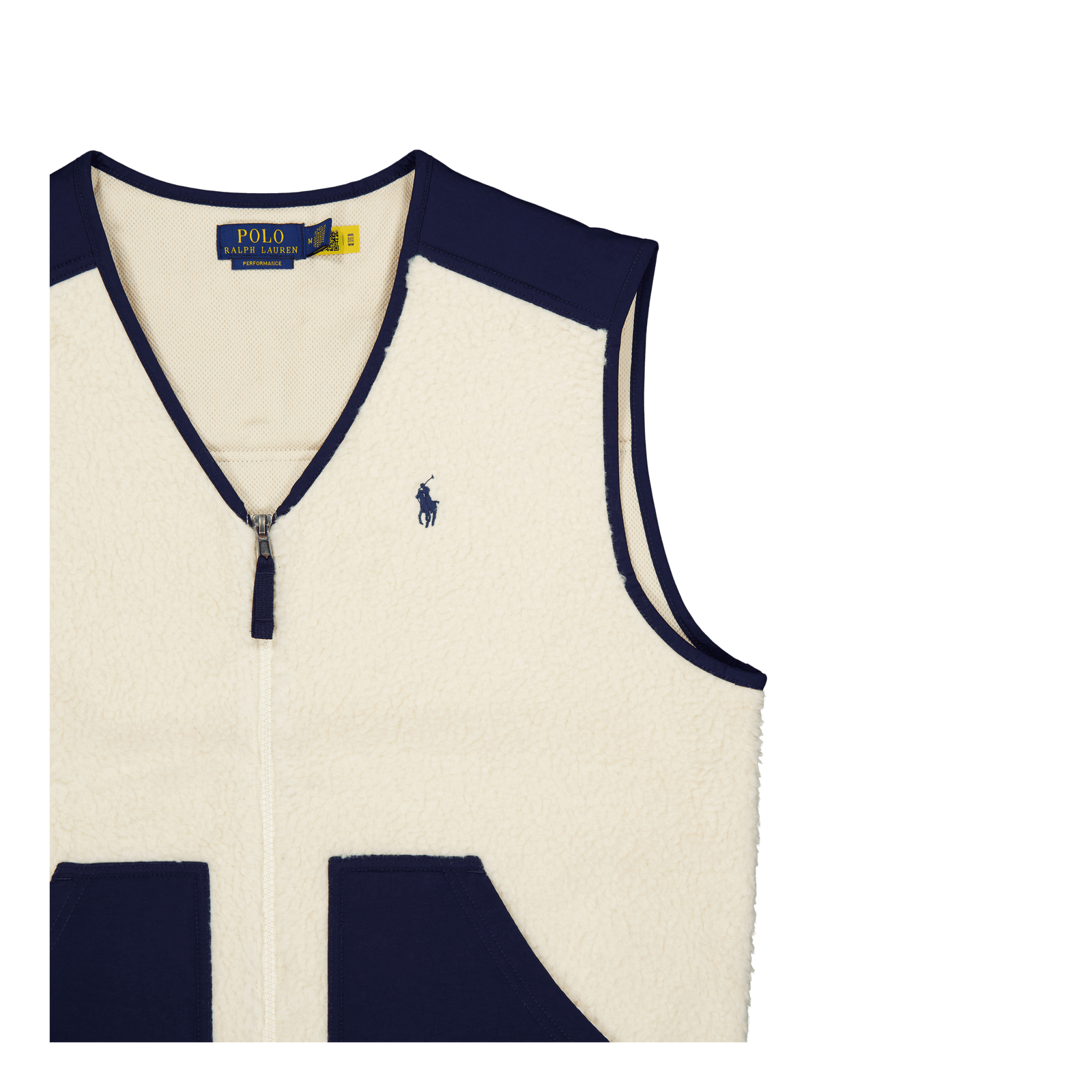 Wind-Blocking Hybrid Vest Wintercream /  Newport Navy