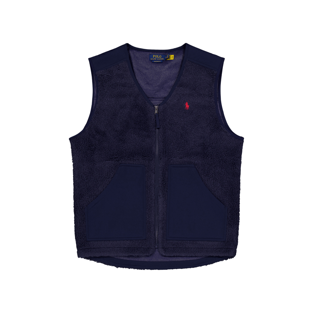 Navy blue polo sales vest