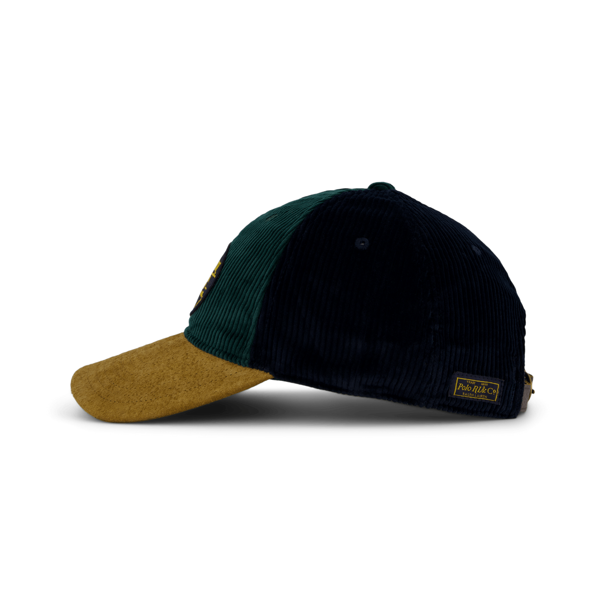 Suede-Bill Corduroy Ball Cap College Green/Aviator Navy
