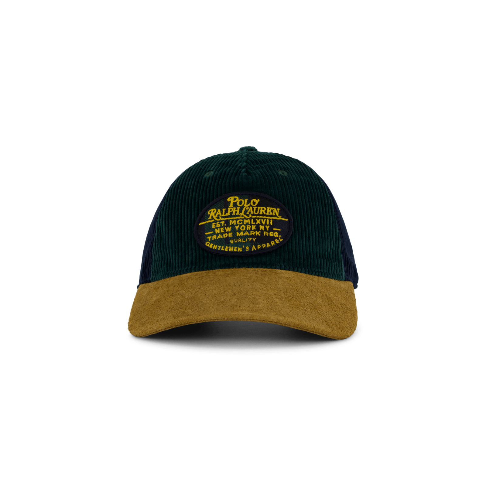 Suede-Bill Corduroy Ball Cap College Green/Aviator Navy