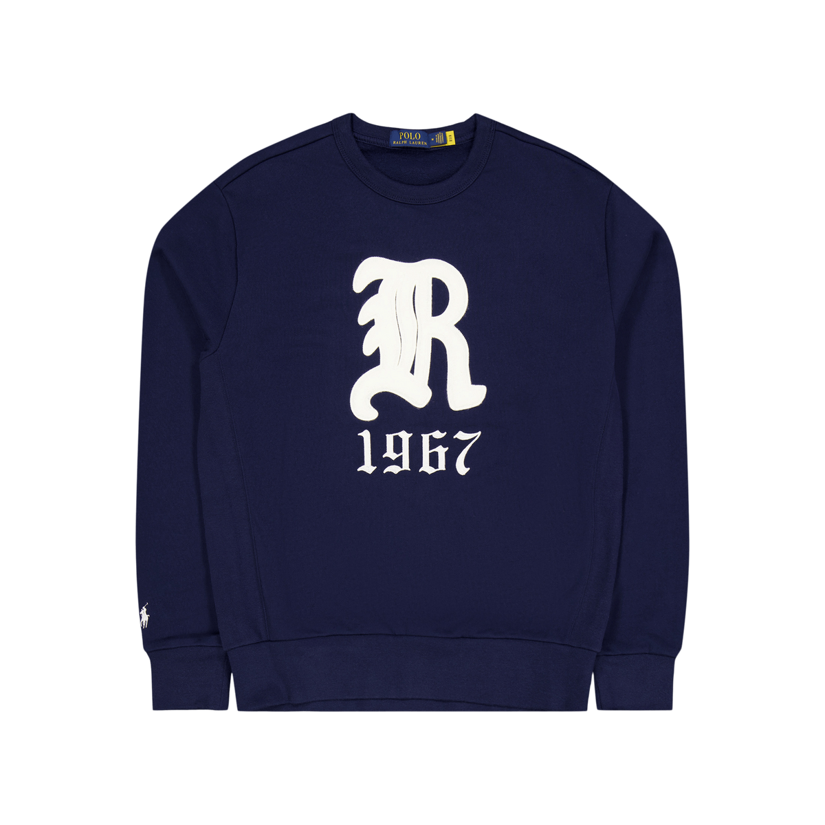 Polo Ralph Lauren LONG SLEEVE - Zip-up sweatshirt - cruise navy / clubhouse  cream/blue 