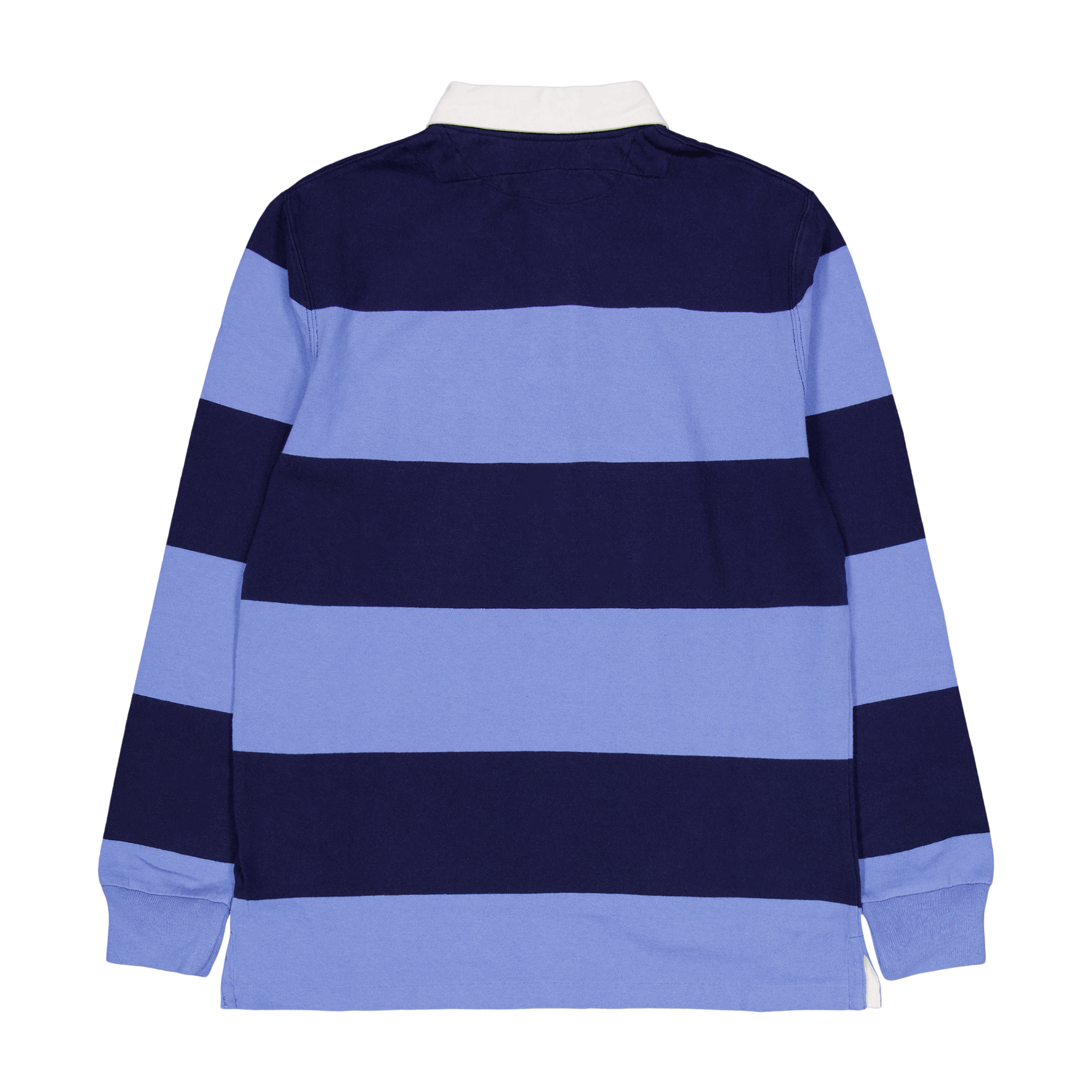 Classic Fit Striped Jersey Rugby Shirt Newport Navy Multi