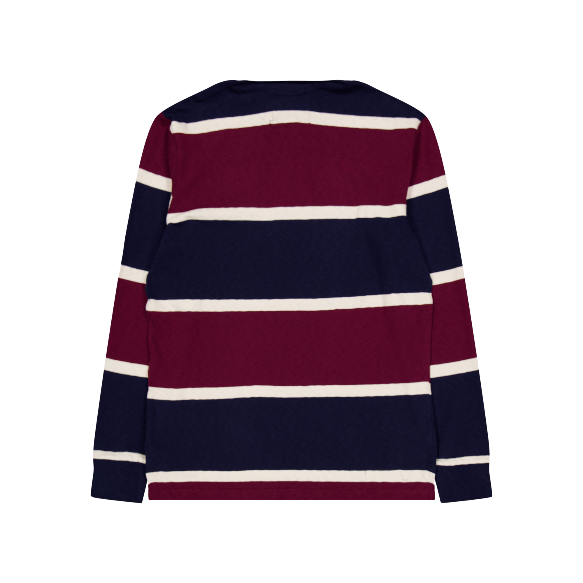 Classic Fit Striped Jersey Rugby Shirt Classic Wine Multi