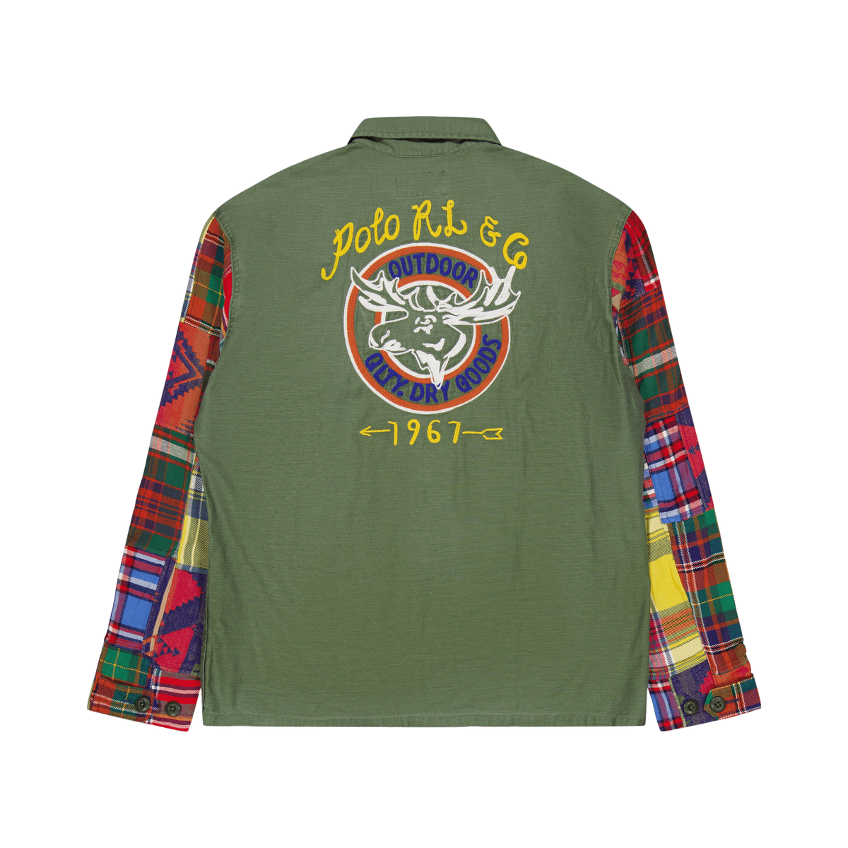 Custom Fit Contrast-Sleeve Workshirt 6201 Military Mash Up