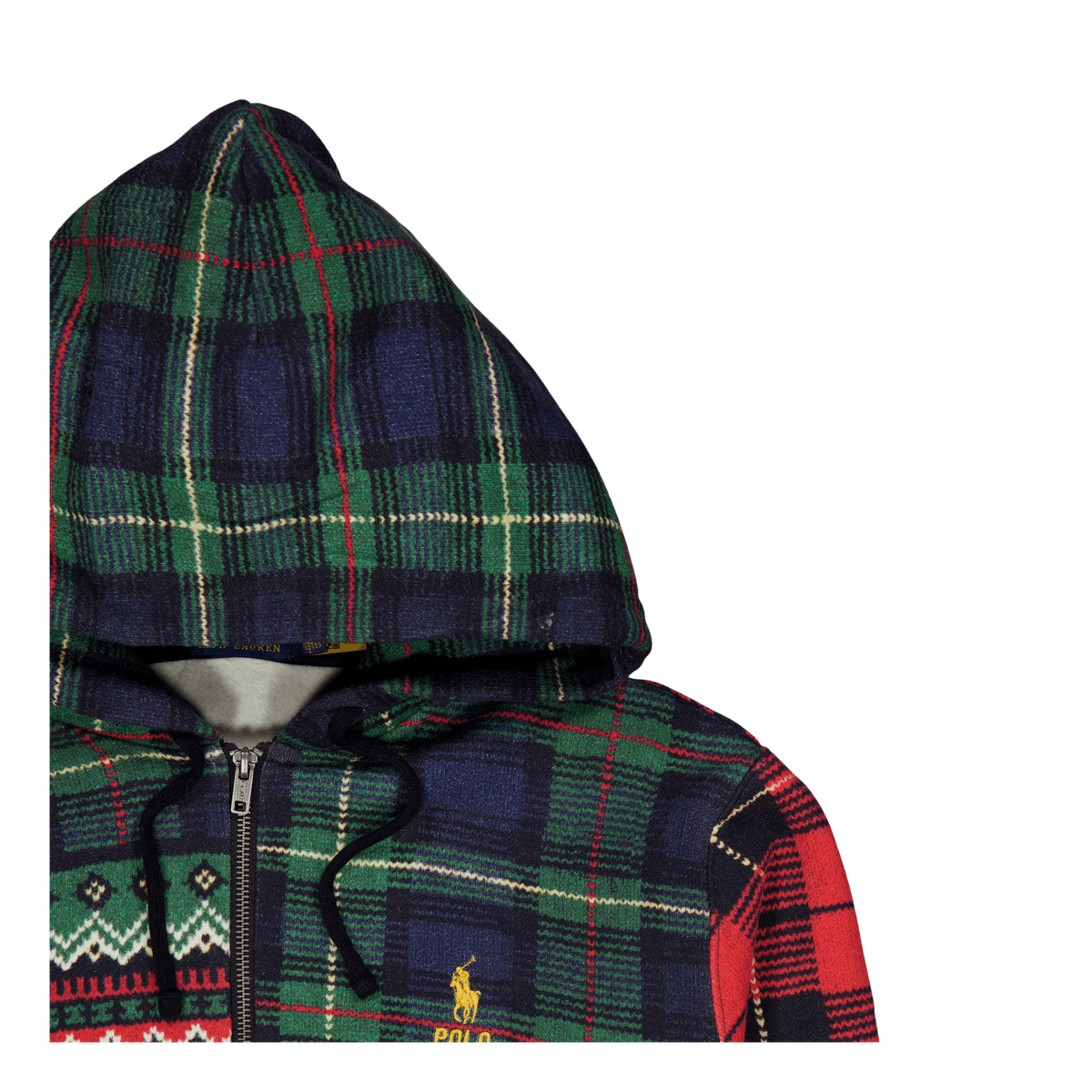 Patchwork Fleece Full-Zip Hoodie Stravenger Patchwrk