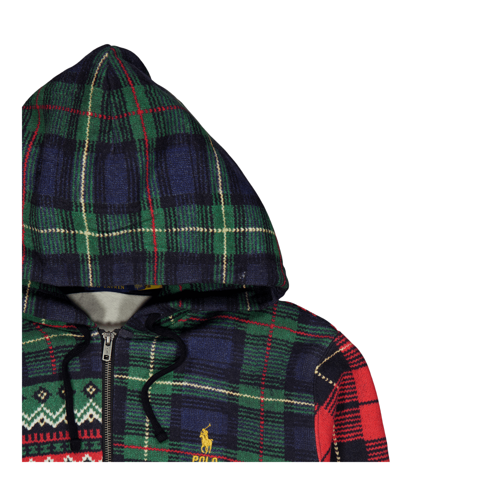 Patchwork Fleece Full-Zip Hoodie Stravenger Patchwrk