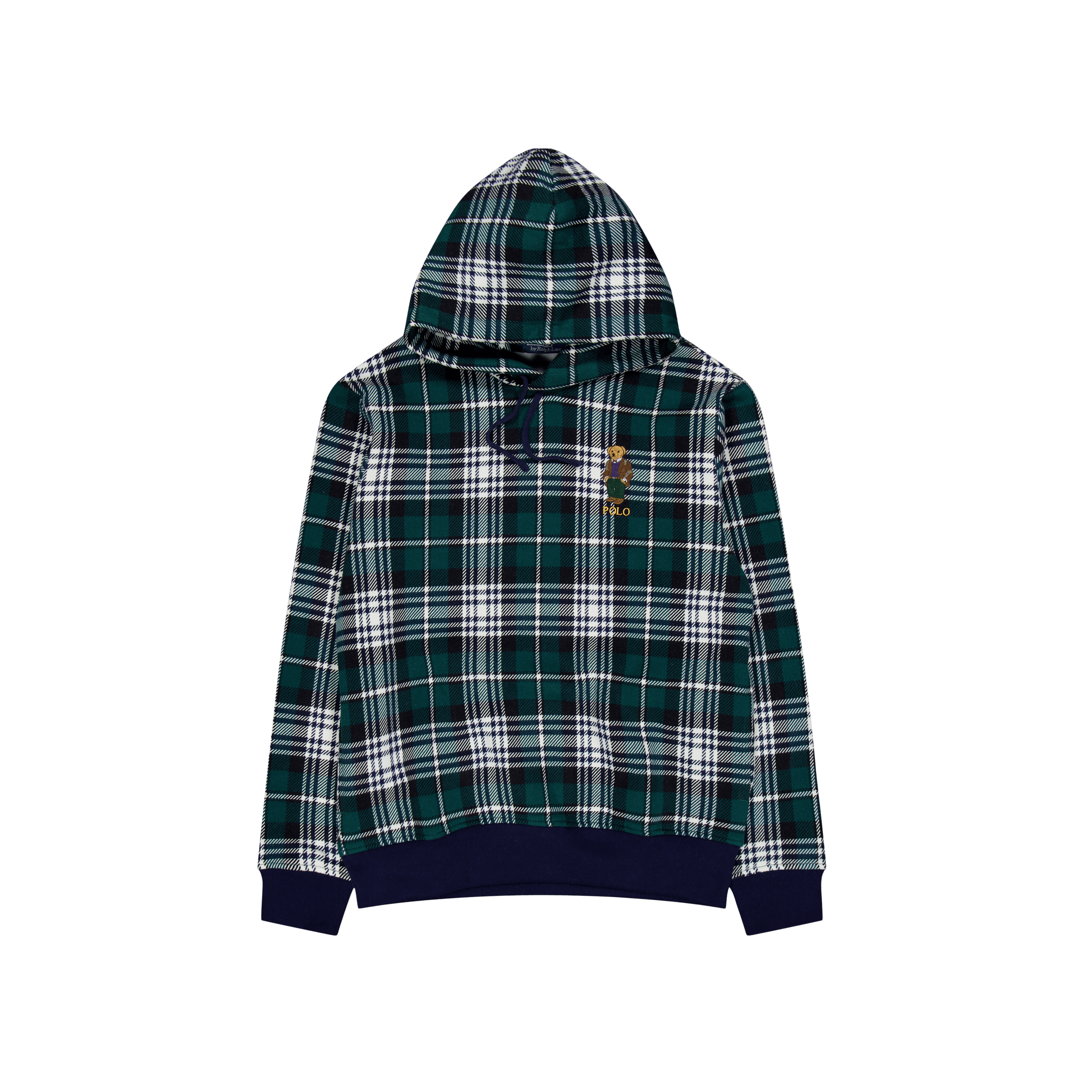 Plaid fleece hoodie clearance