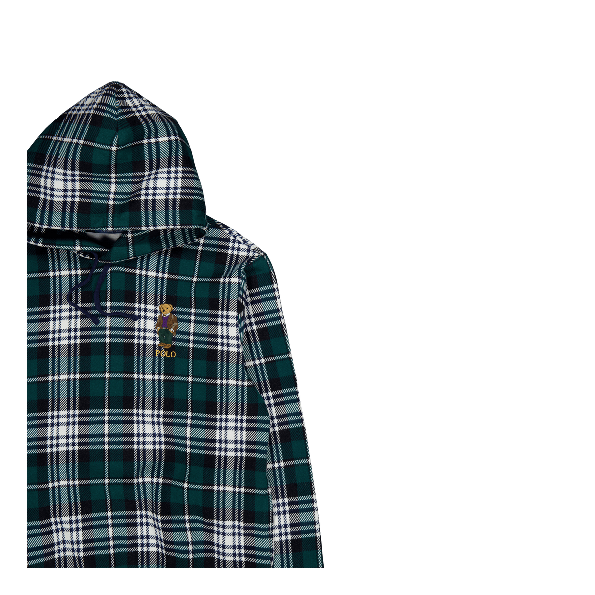 Polo Ralph Lauren Polo Bear Plaid Fleece Hoodie Fa23 Tartan Hrtg Bear Caliroots