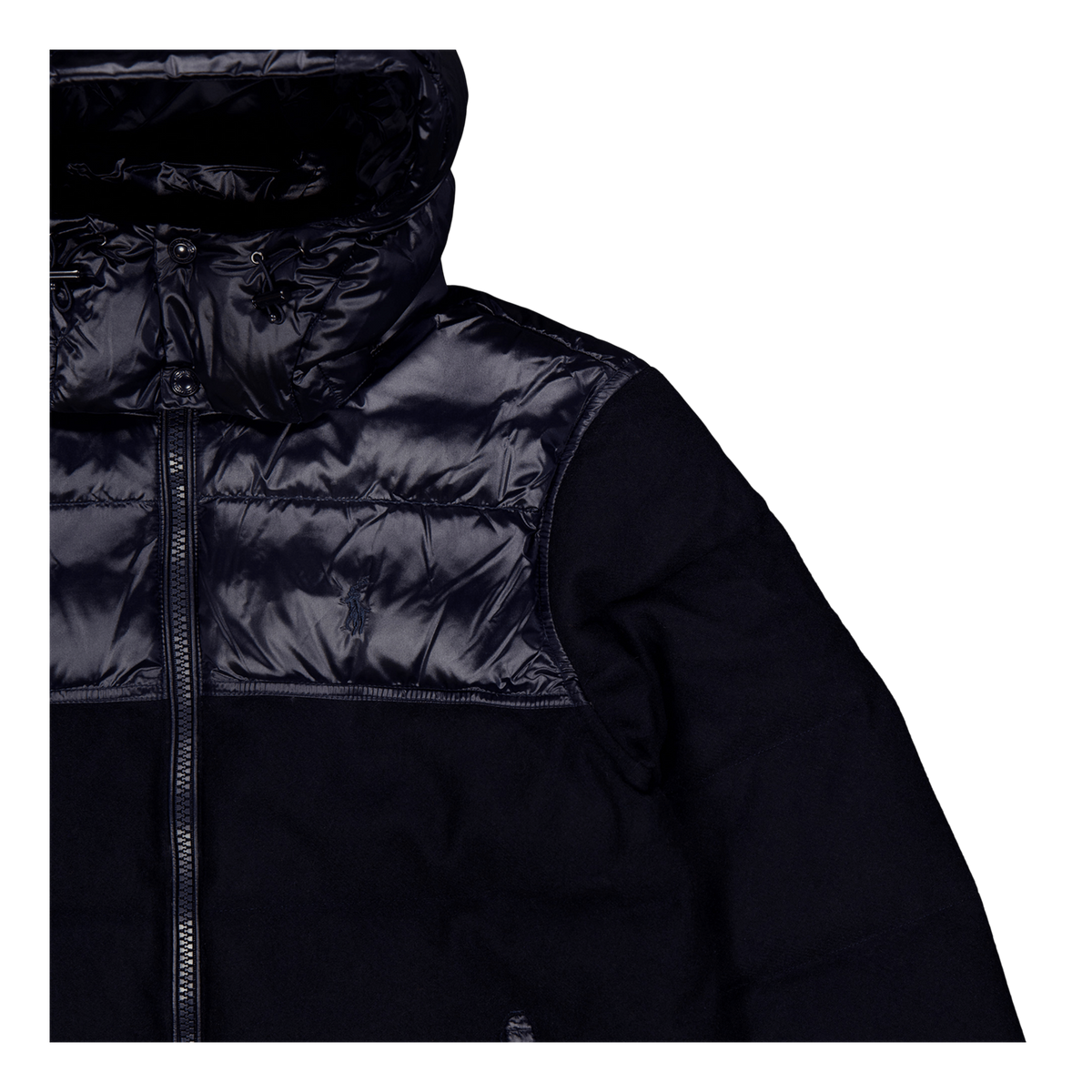 Water-Resistant Hybrid Down Jacket Collection Nvy Glsy/Navy Wl
