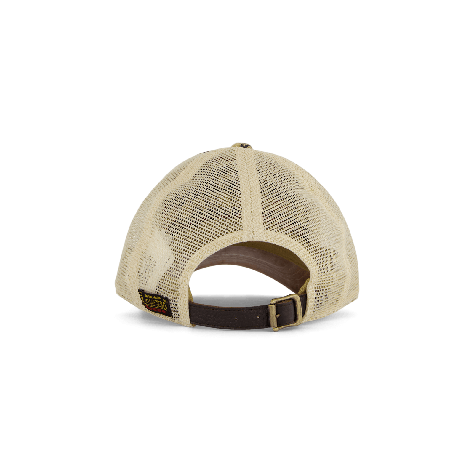 Leather-Bill Plaid Trucker Cap 6197 Red/Black Multi