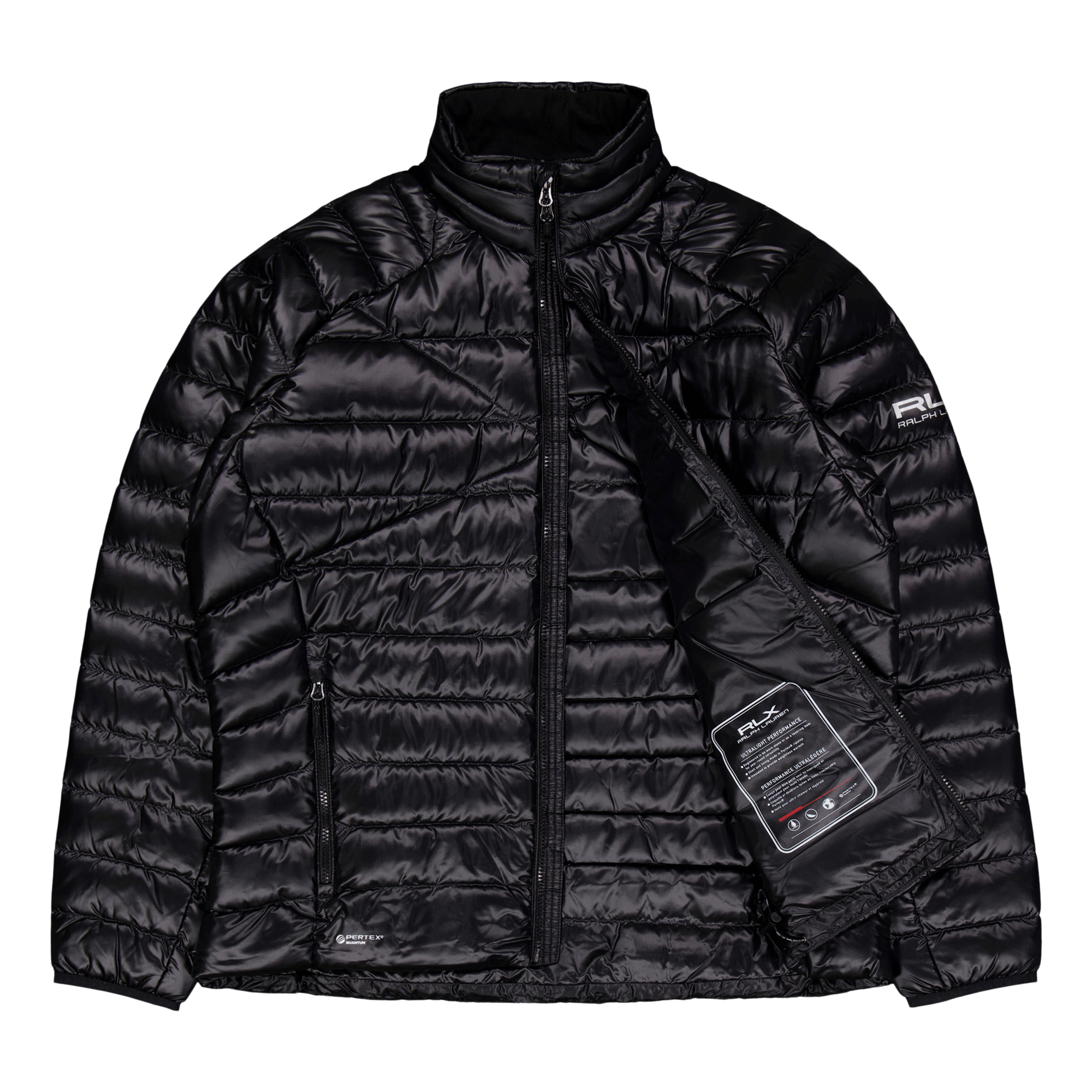 Water-Repellent Packable Down Jacket Polo Black