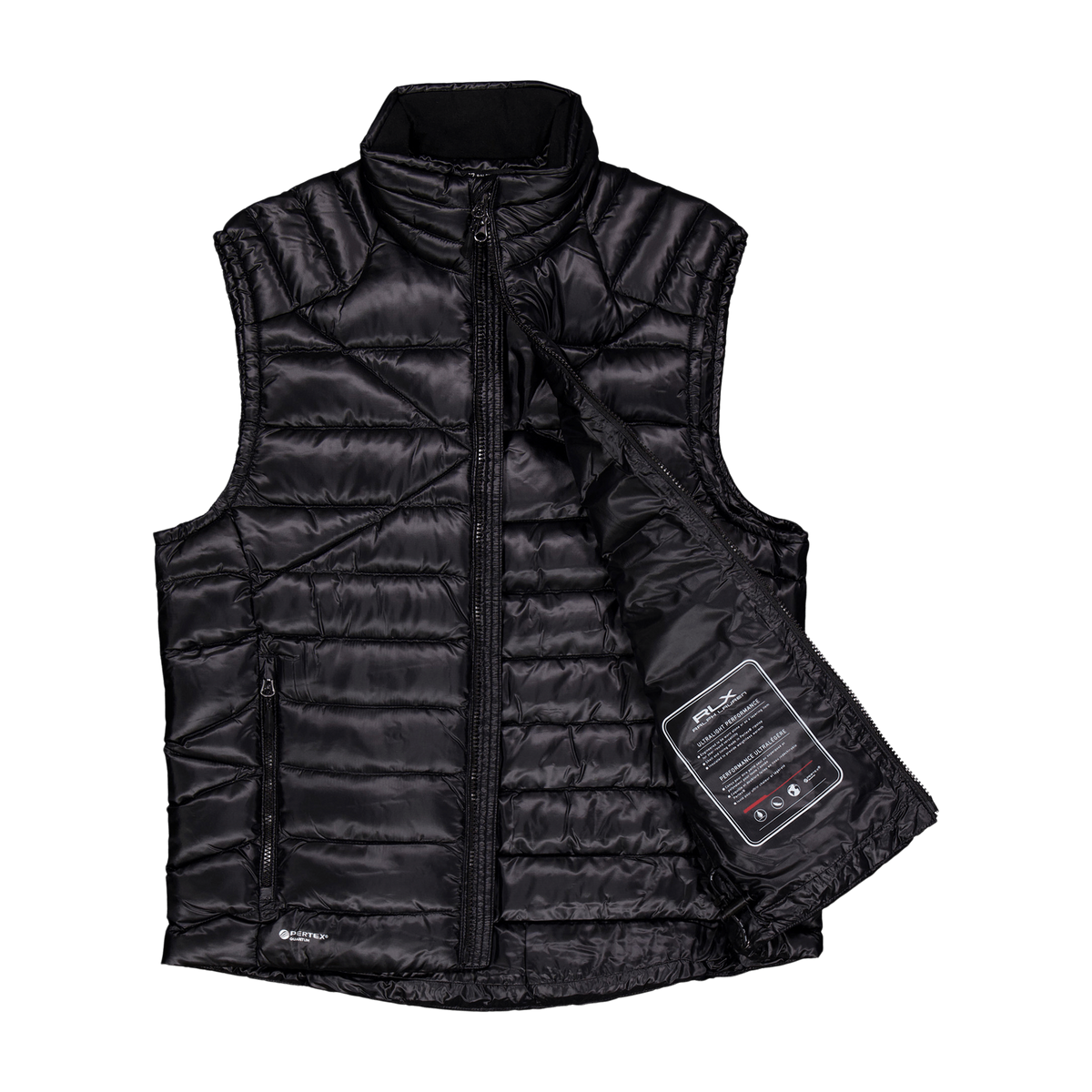 Water-Repellent Down Vest Polo Black