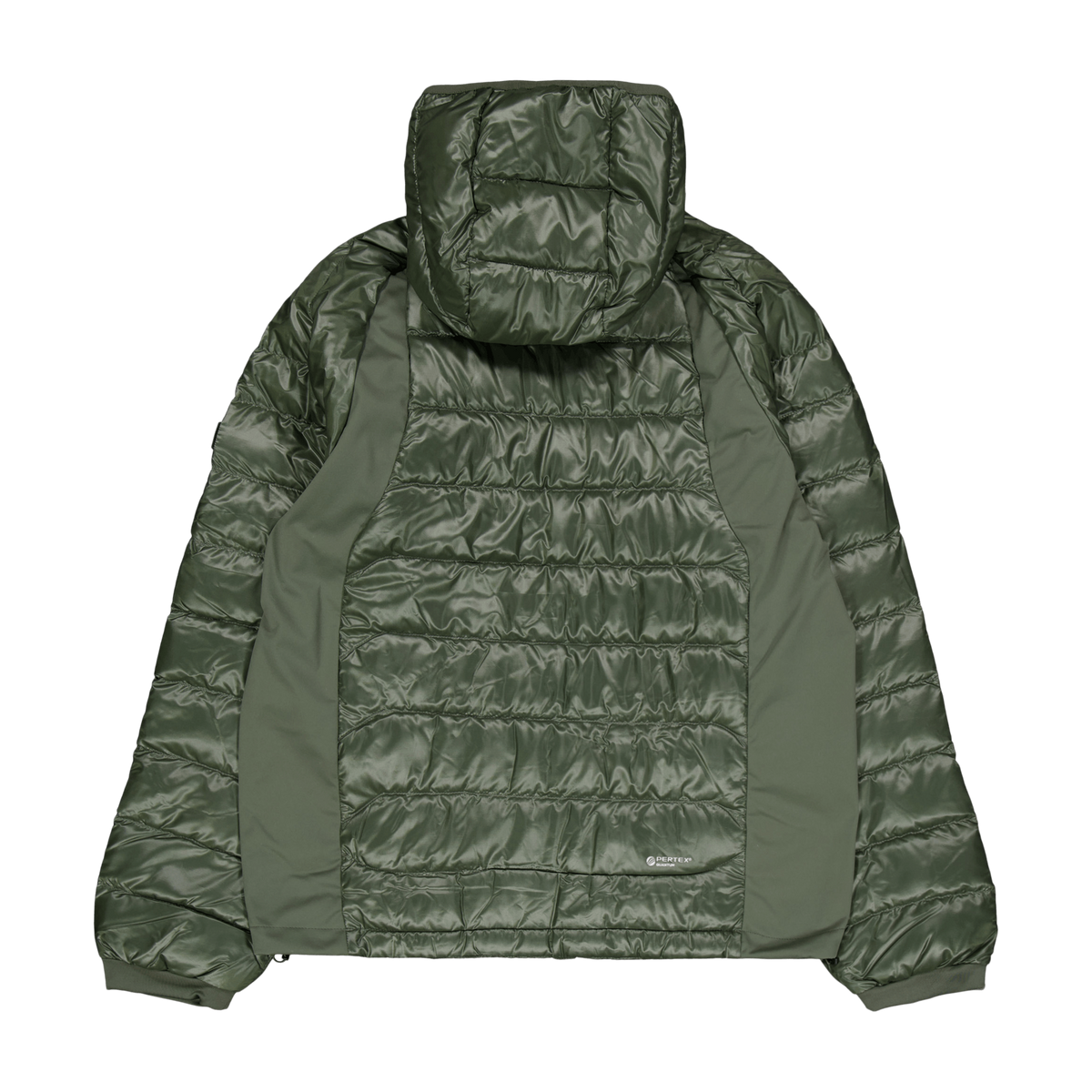 Water-Repellent Hybrid Down Jacket Fossil Green