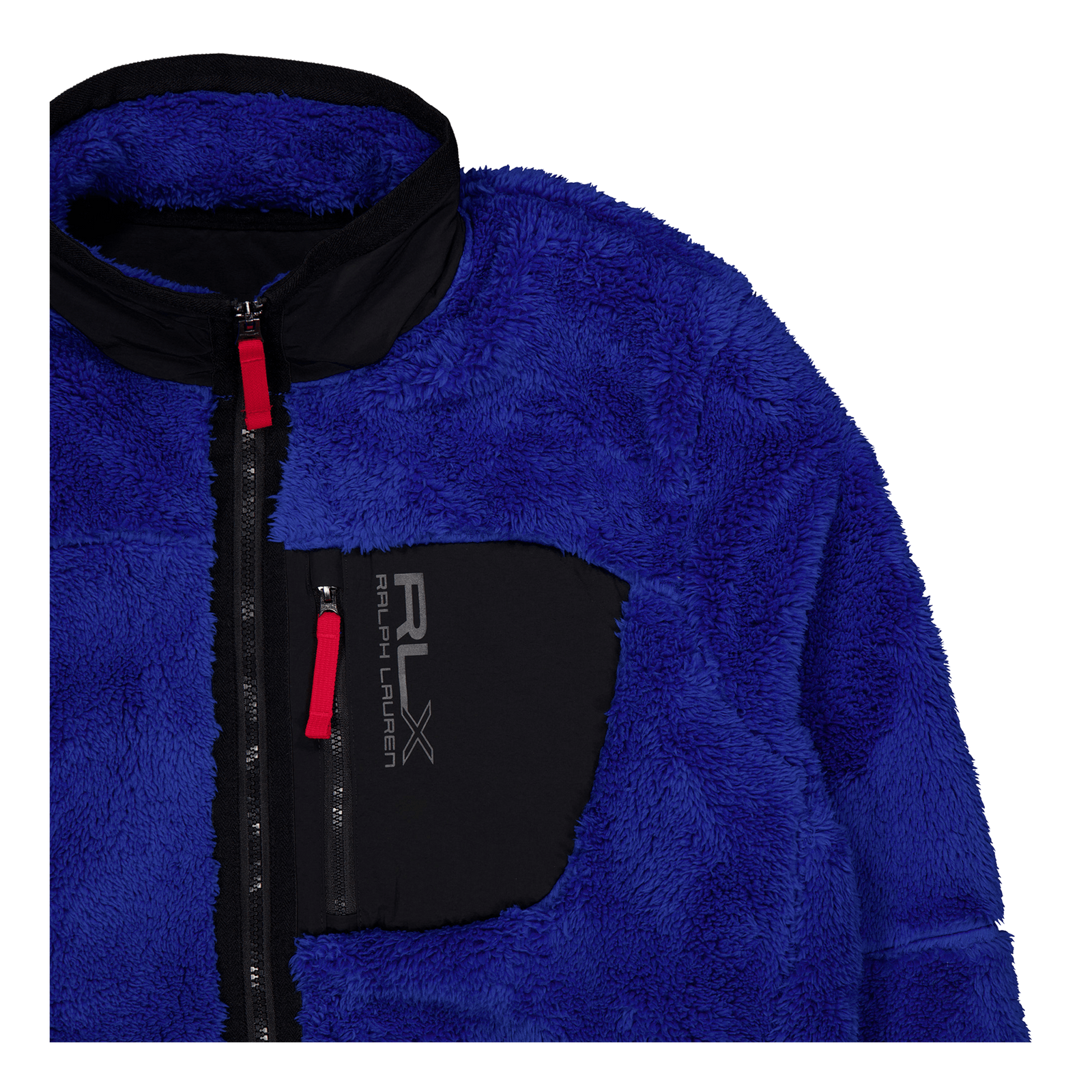 High-Pile Fleece Jacket New Sapphire/Polo Black