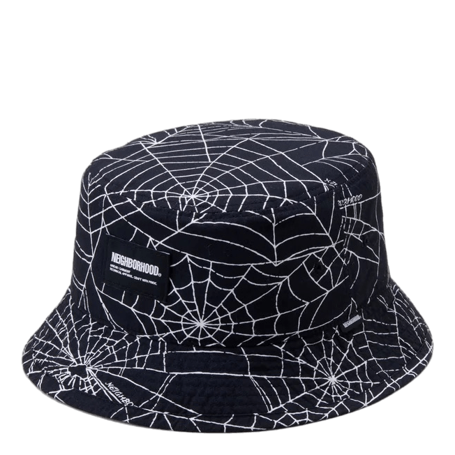 Spiderweb Bucket Hat Black