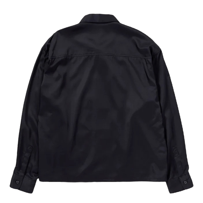 Bicolor Rayon Shirt Ls Black