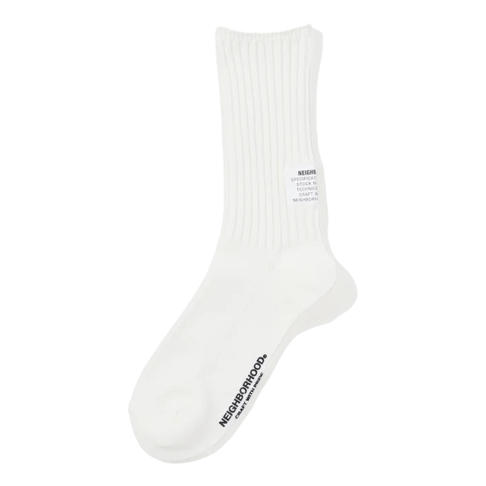 Rib Socks Off White