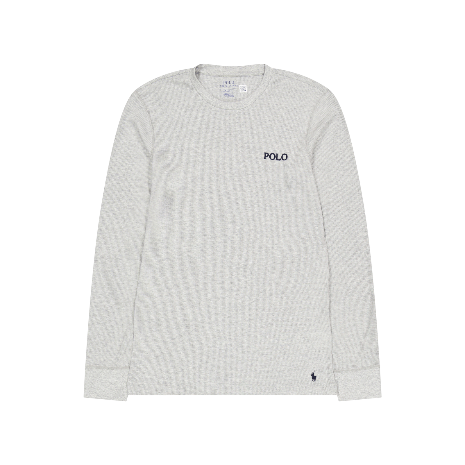 Waffle-Knit Crewneck Sleep Shirt Andover Heather