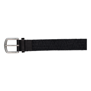 34mm Braided Stretch Belt 019 Polo Black - Caliroots.com