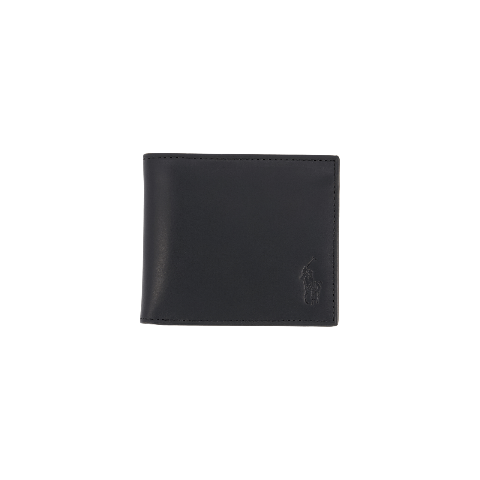 Signature Pony Leather Wallet Black / White