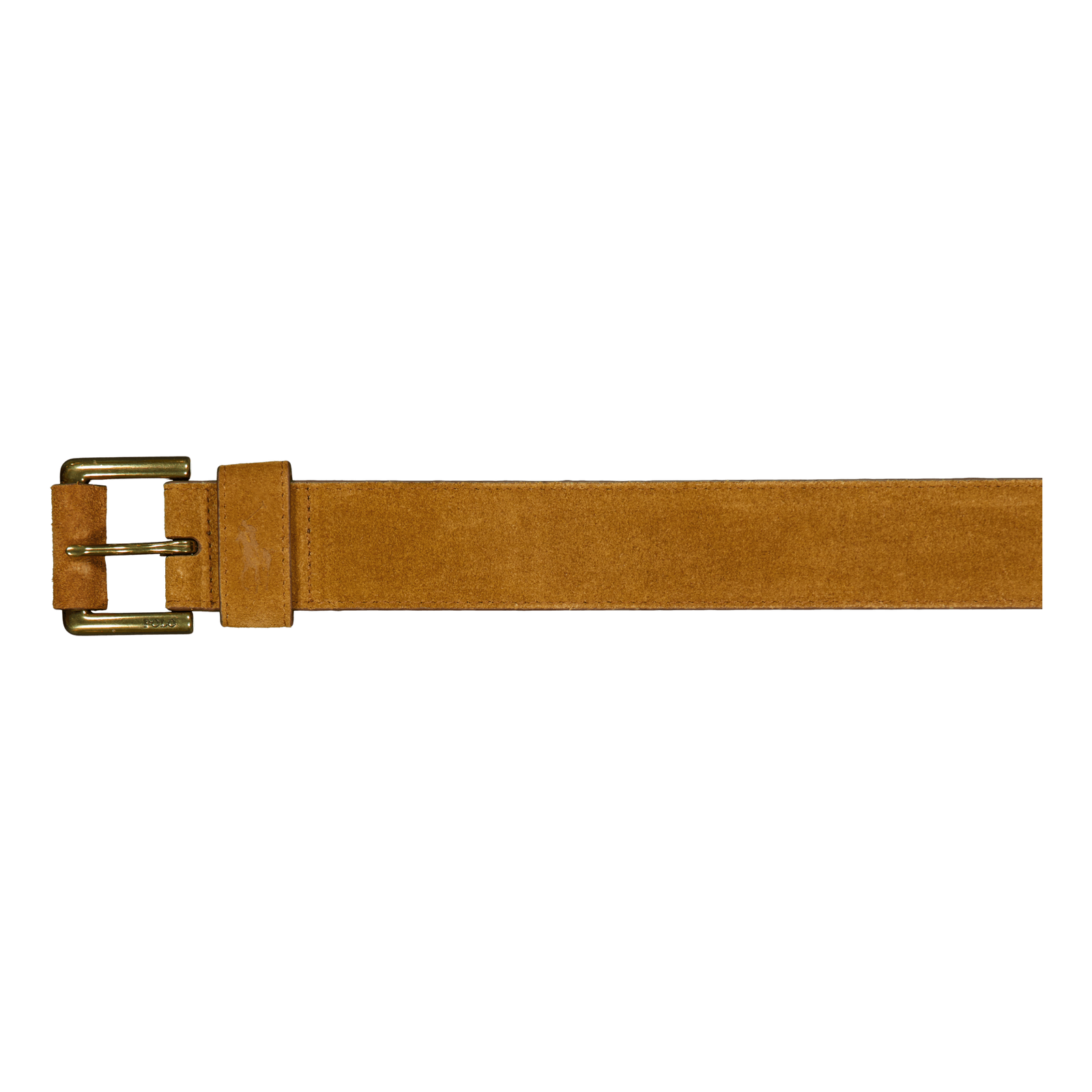 Signature Pony Suede Belt Tan