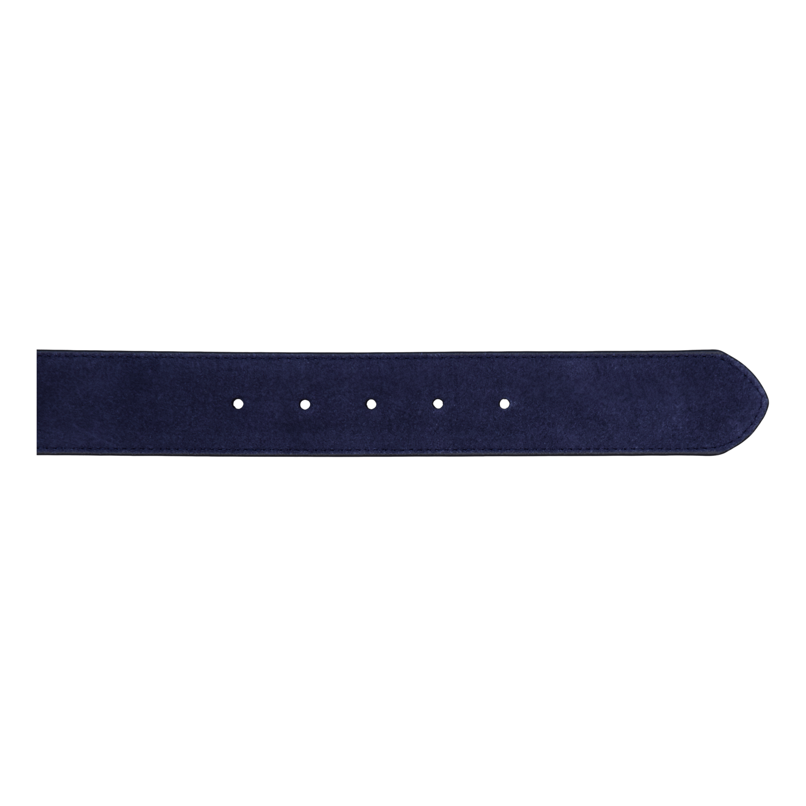 Signature Pony Suede Belt Navy