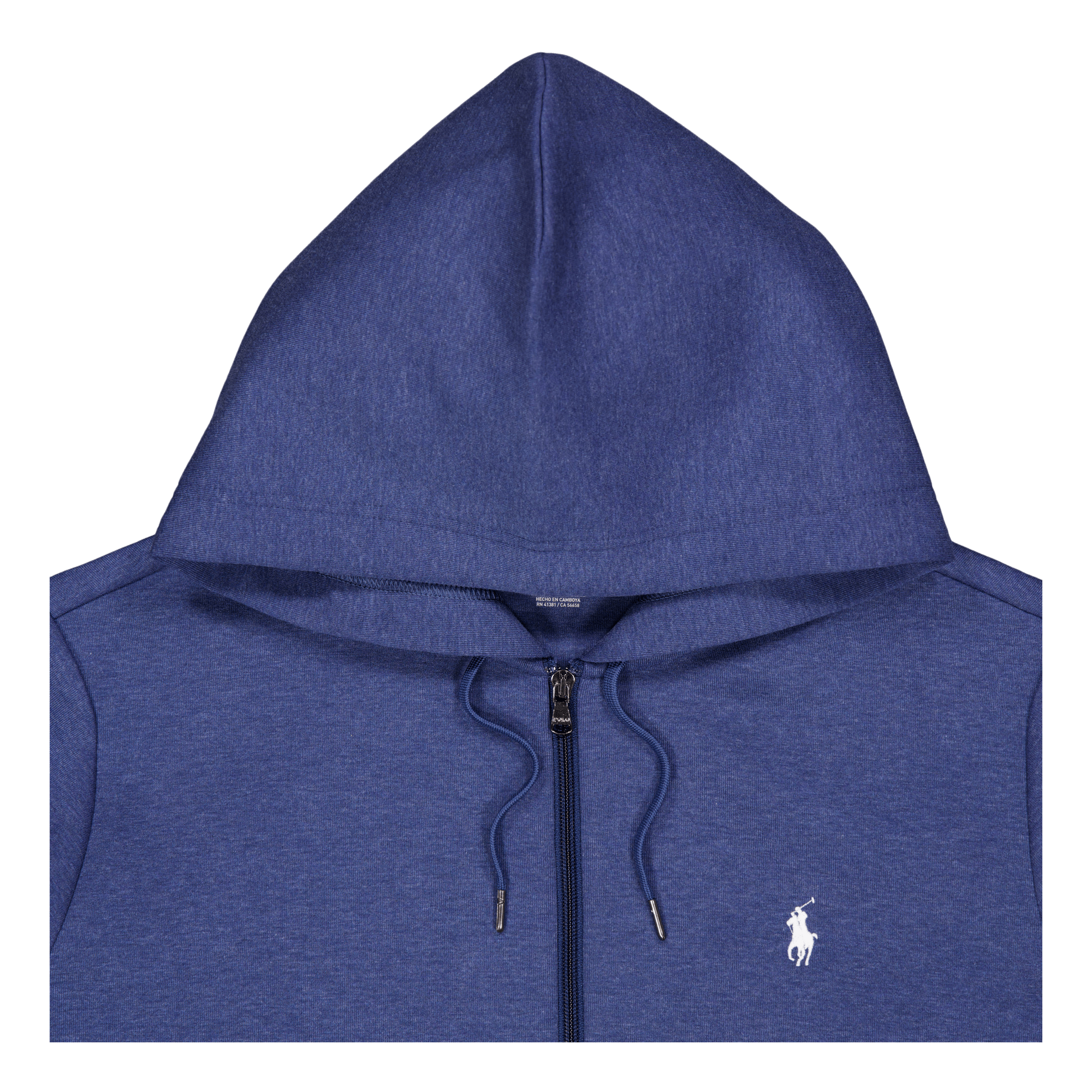 Double-Knit Full-Zip Hoodie Derby Blue Heather