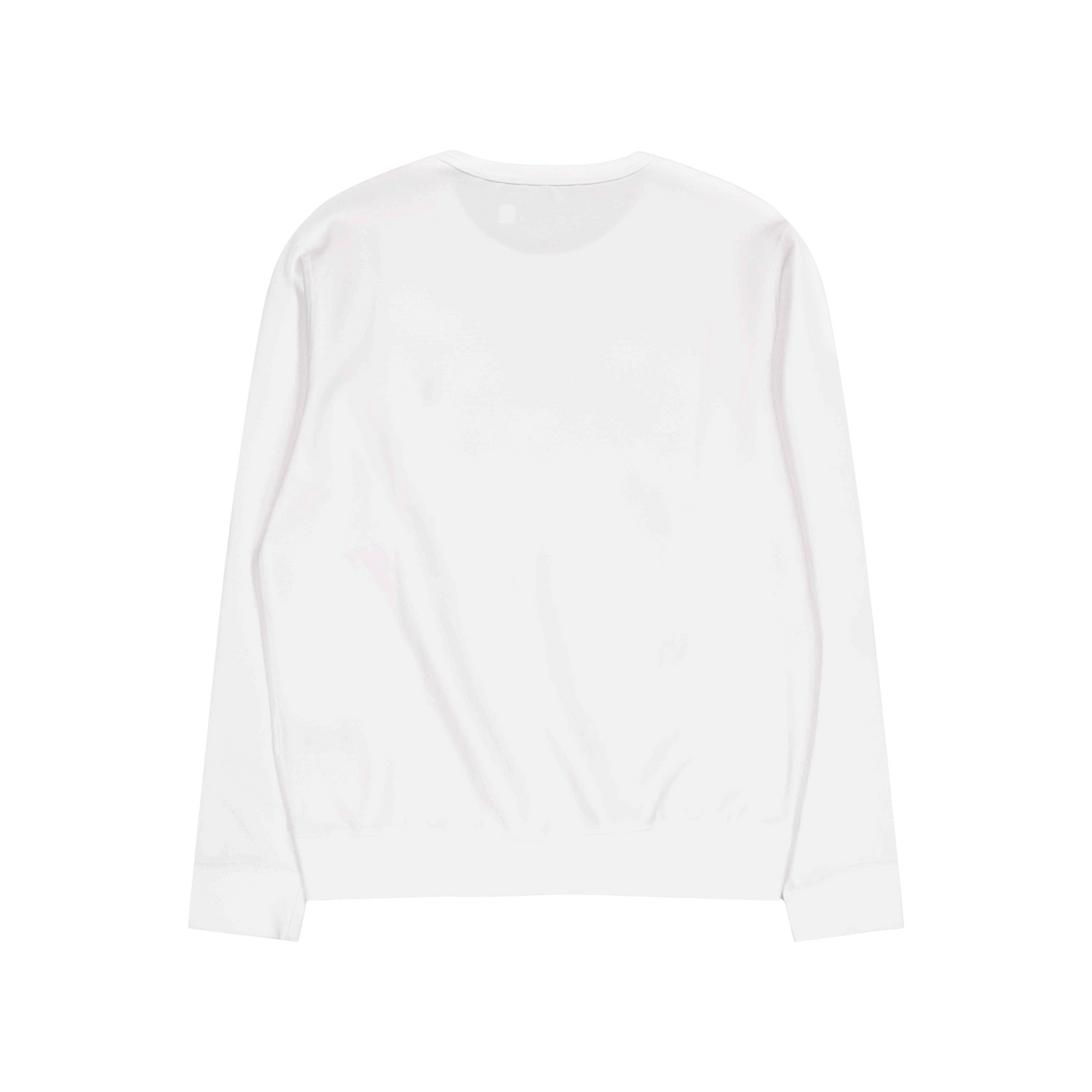 Marled Double-Knit Sweatshirt White