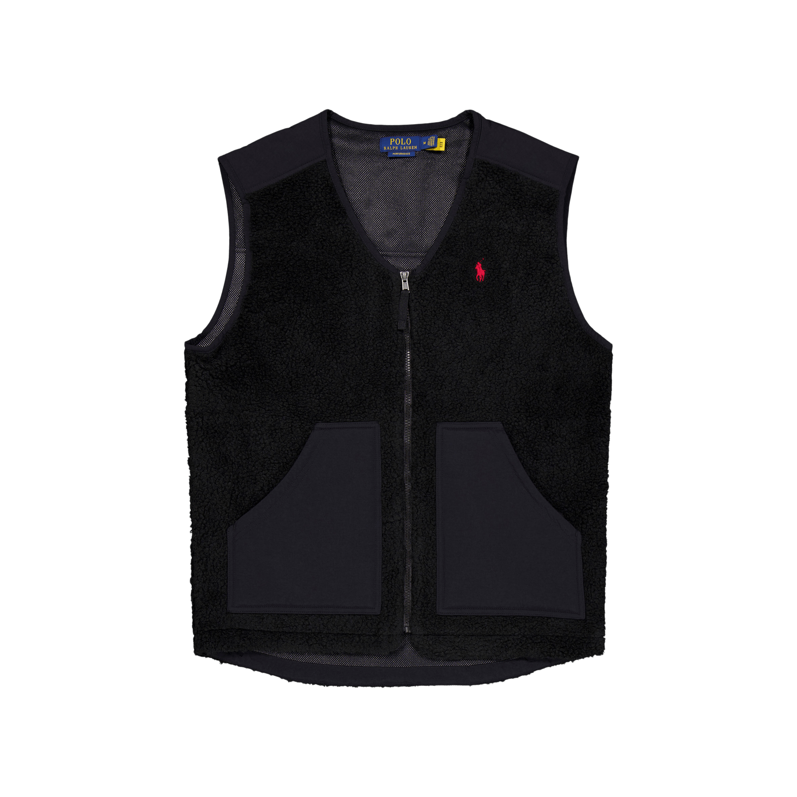 Wind-Blocking Hybrid Vest Polo Black / Polo Black