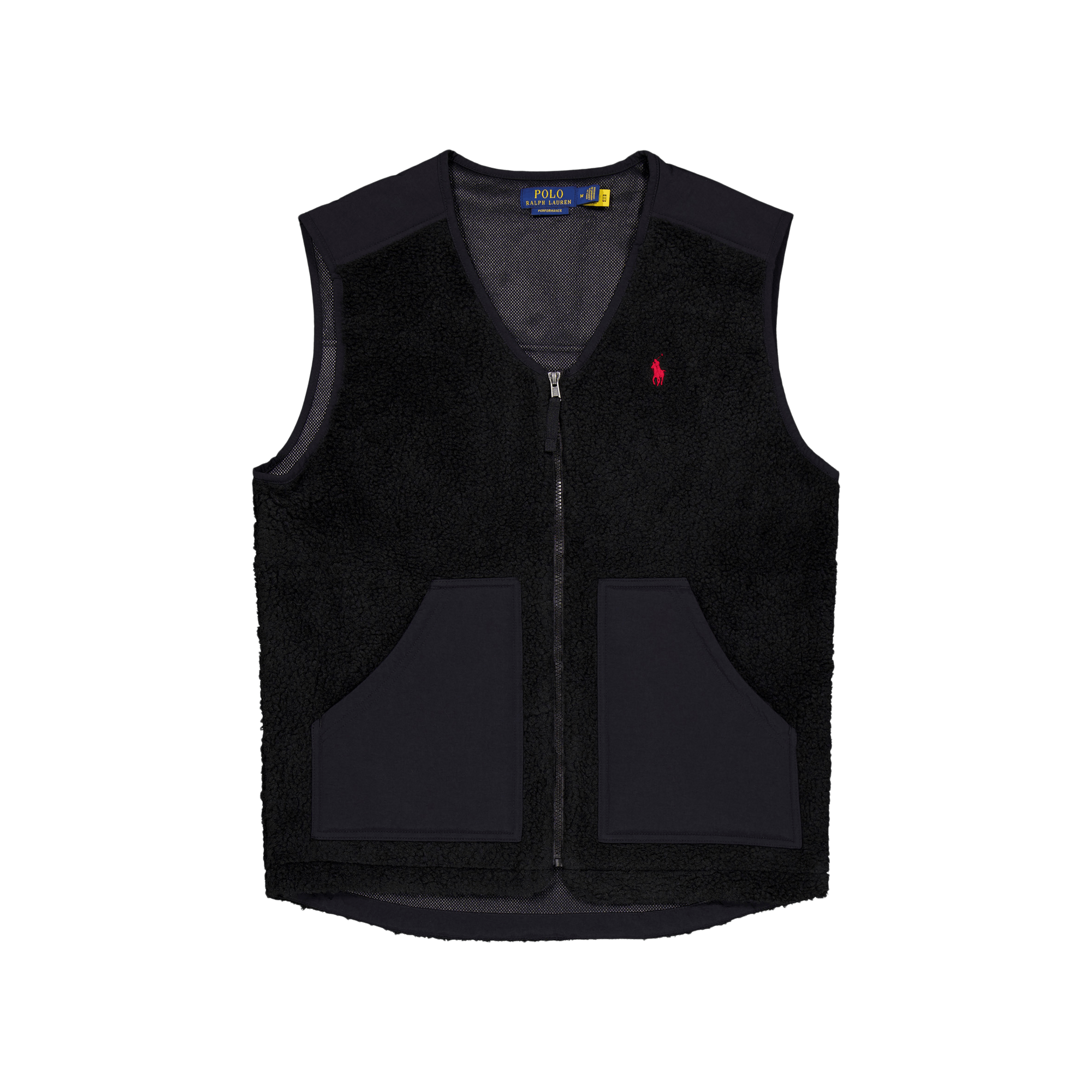 Wind-Blocking Hybrid Vest Polo Black / Polo Black