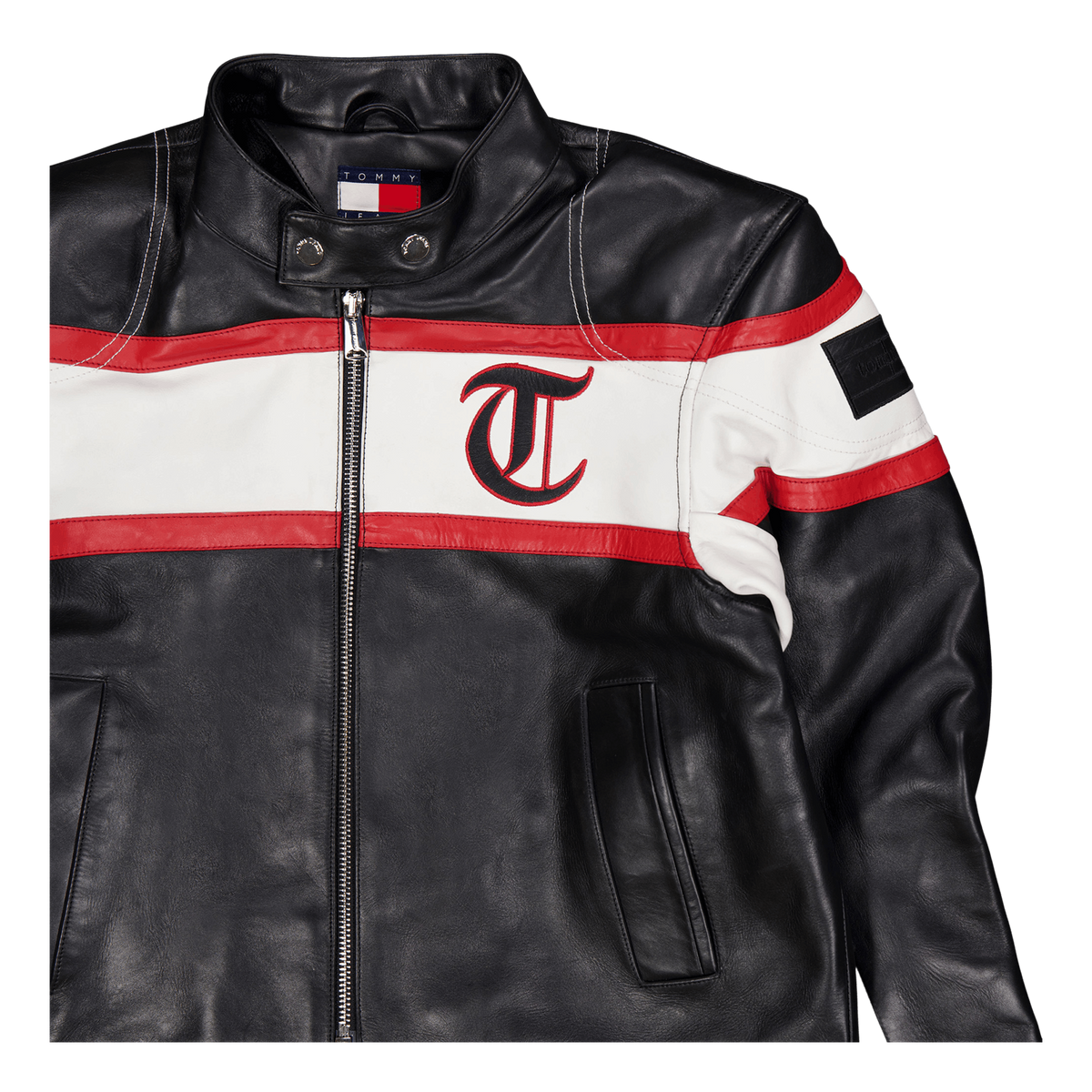 Tjcu Leather Biker Jacket Black
