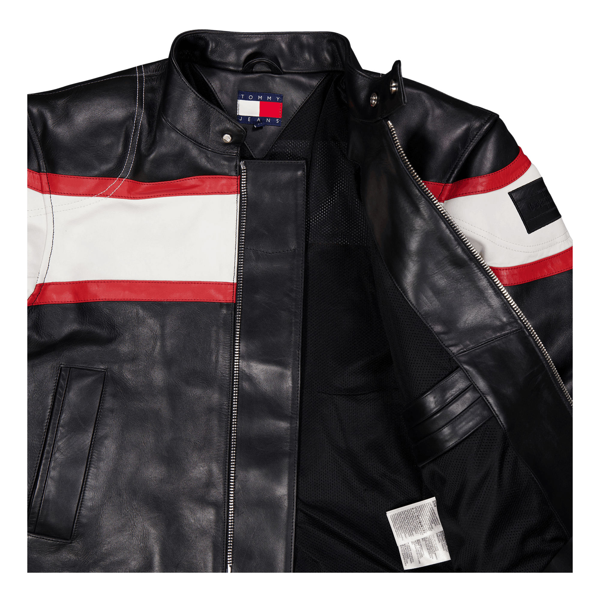 Tjcu Leather Biker Jacket Black
