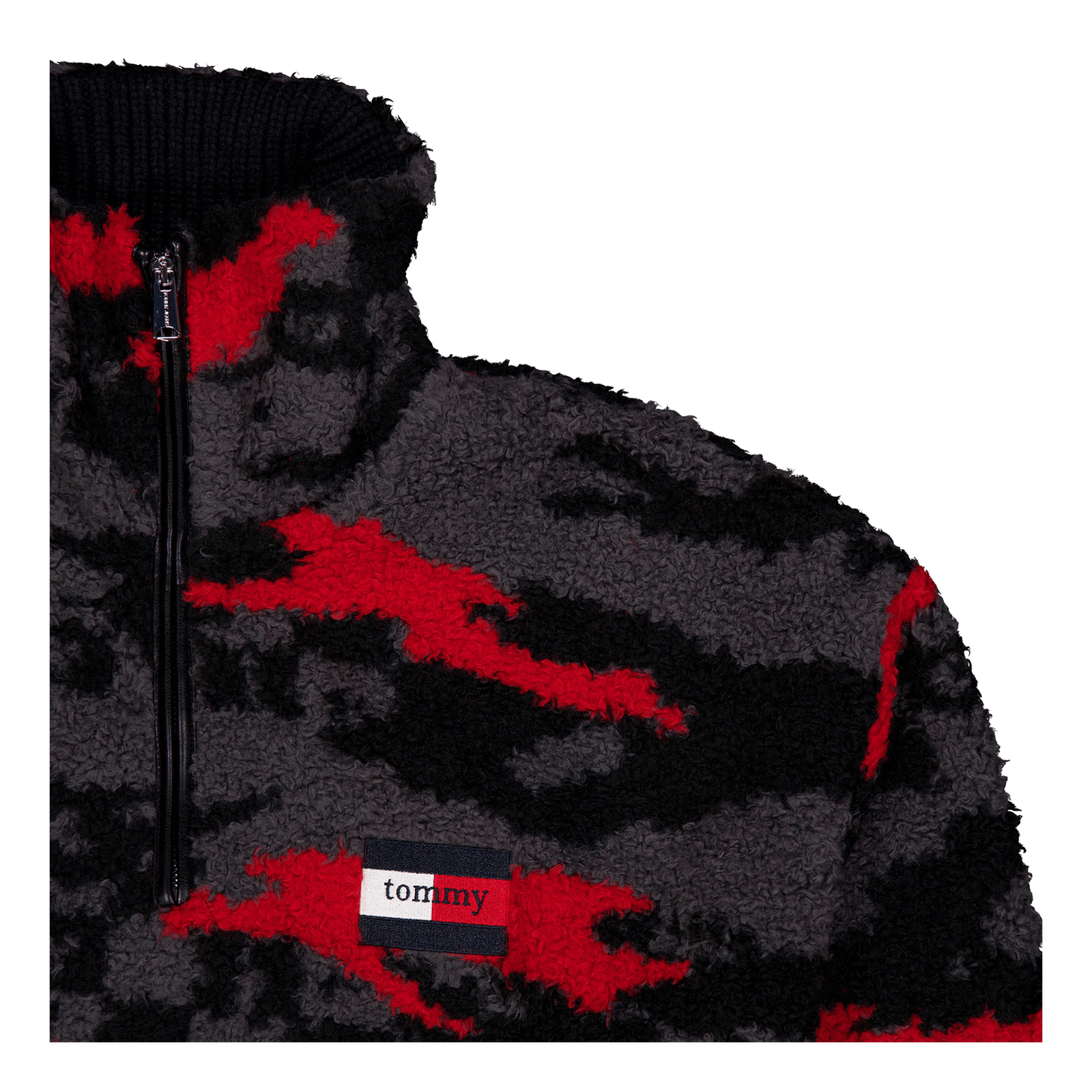 Tjcu Polar Fleece Zipmock Boulevard Grey