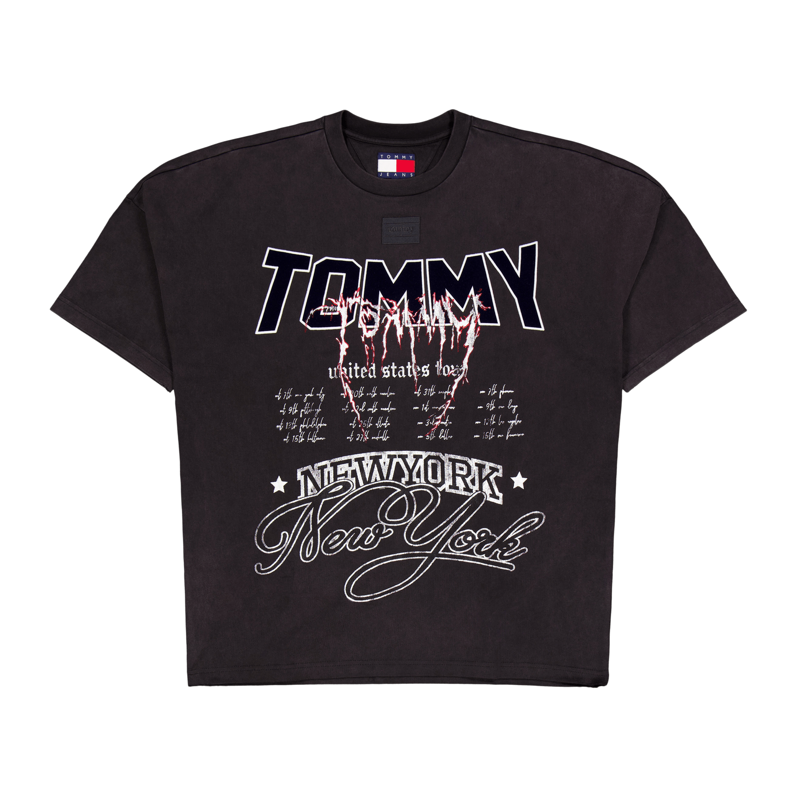 Tjcu Heavy Wash Ss Graphic Tee Black