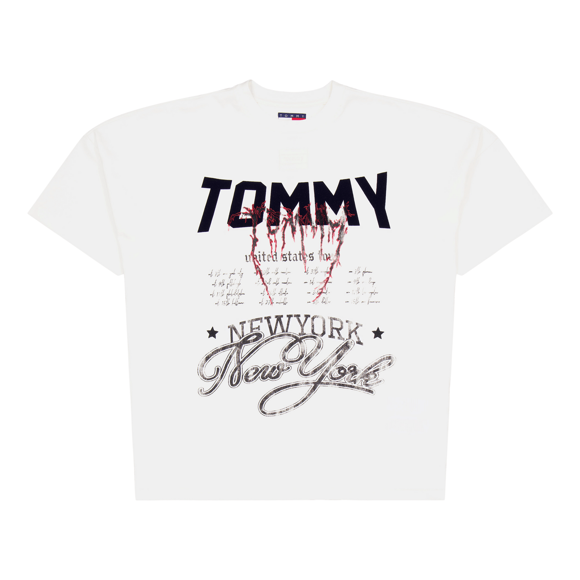 Tjcu Heavy Wash Ss Graphic Tee Ancient White