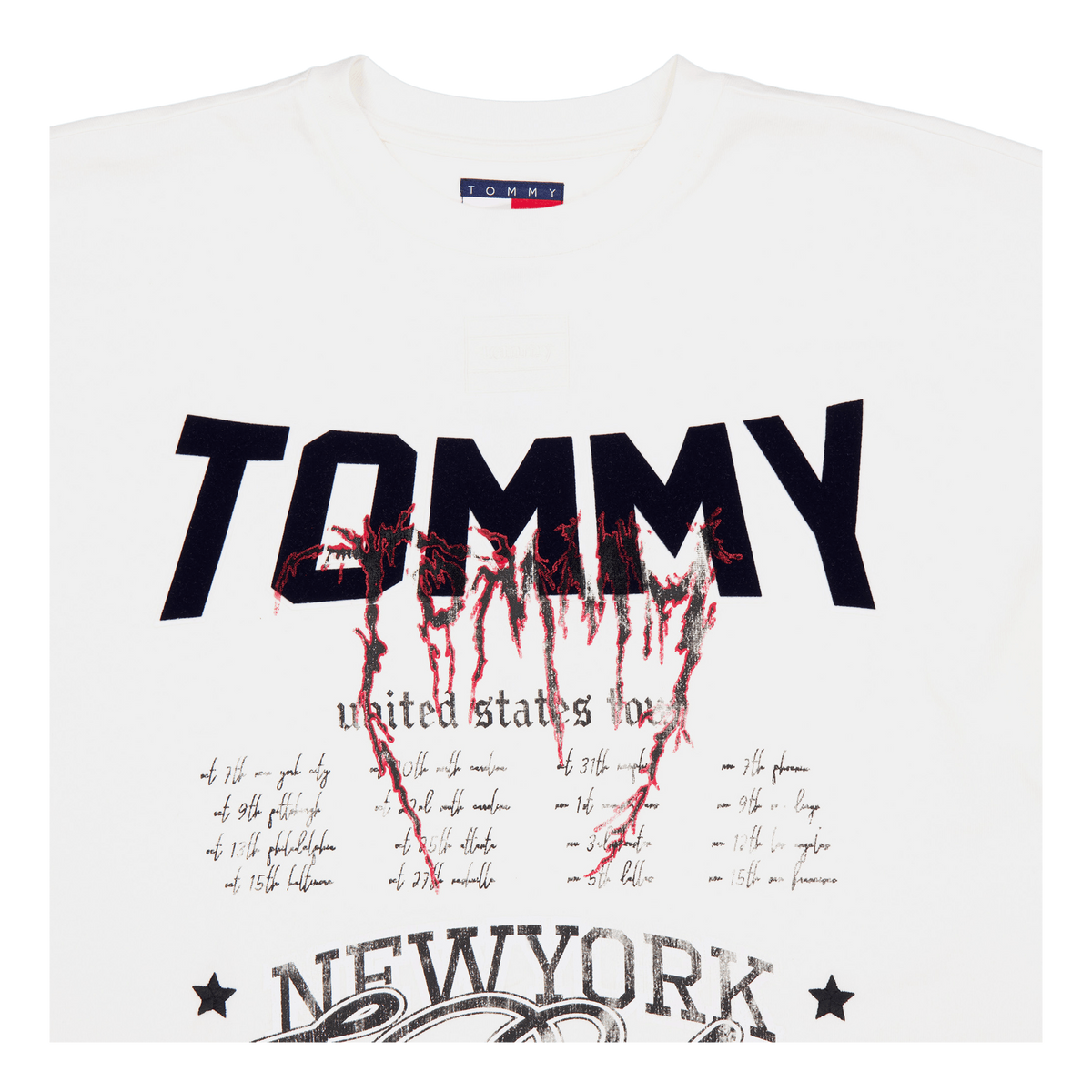 Tjcu Heavy Wash Ss Graphic Tee Ancient White