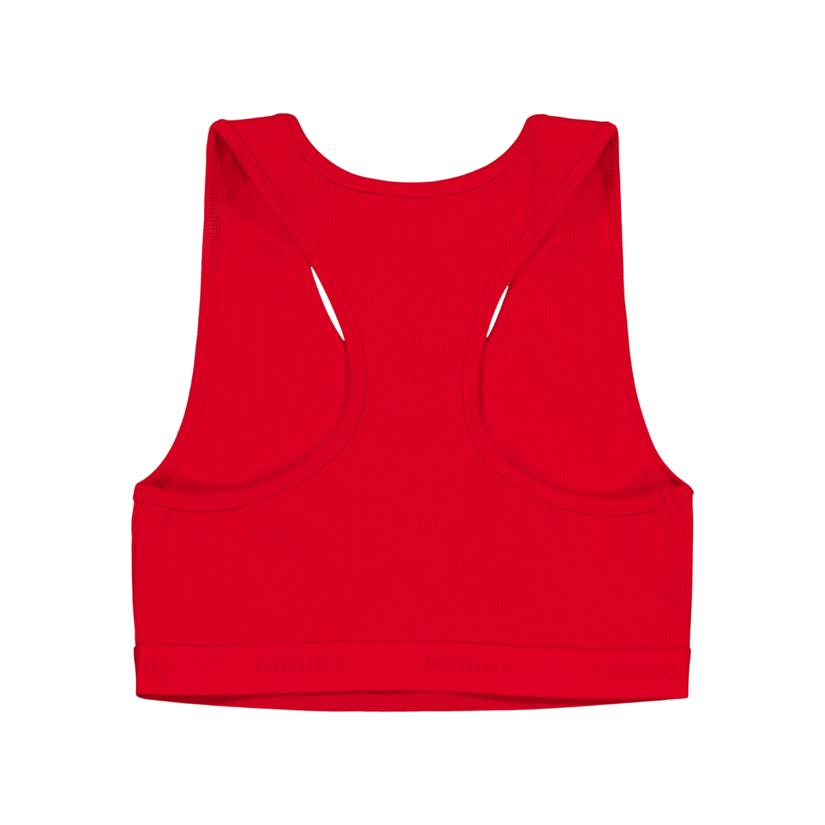 Tjcw Ess Rib Jersy Bra Top Deep Crimson