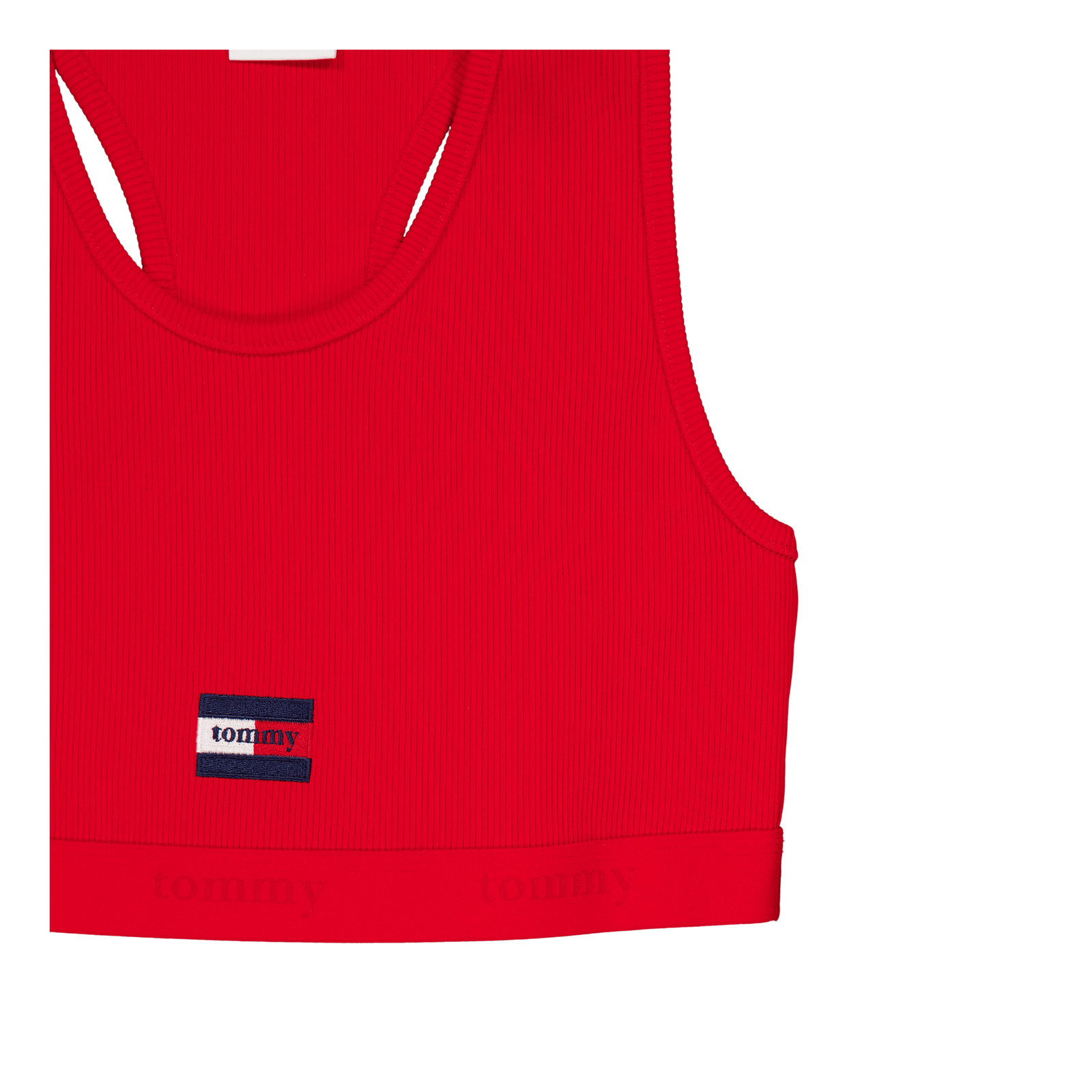 Tjcw Ess Rib Jersy Bra Top Deep Crimson