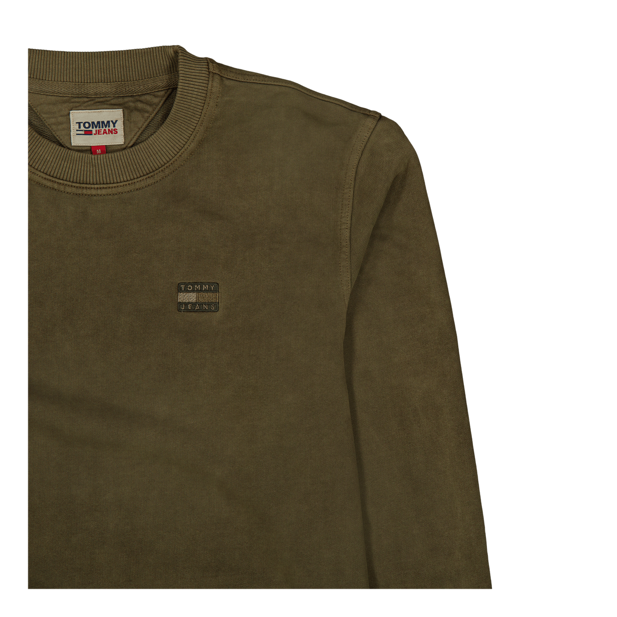 Tjm Reg Tonal Badge Cneck Drab Olive Green
