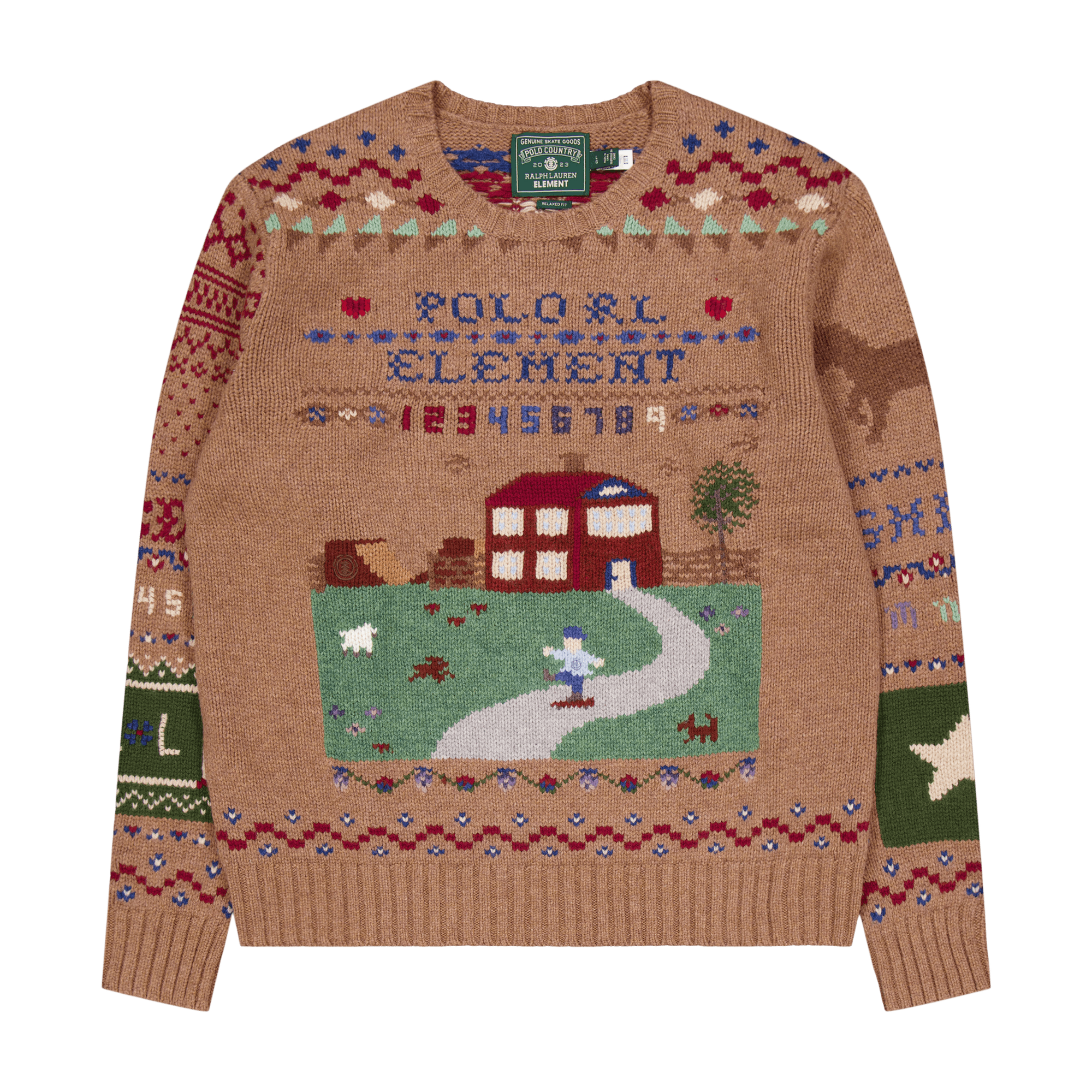 Polo x Element Wool Sweater Brown Multi