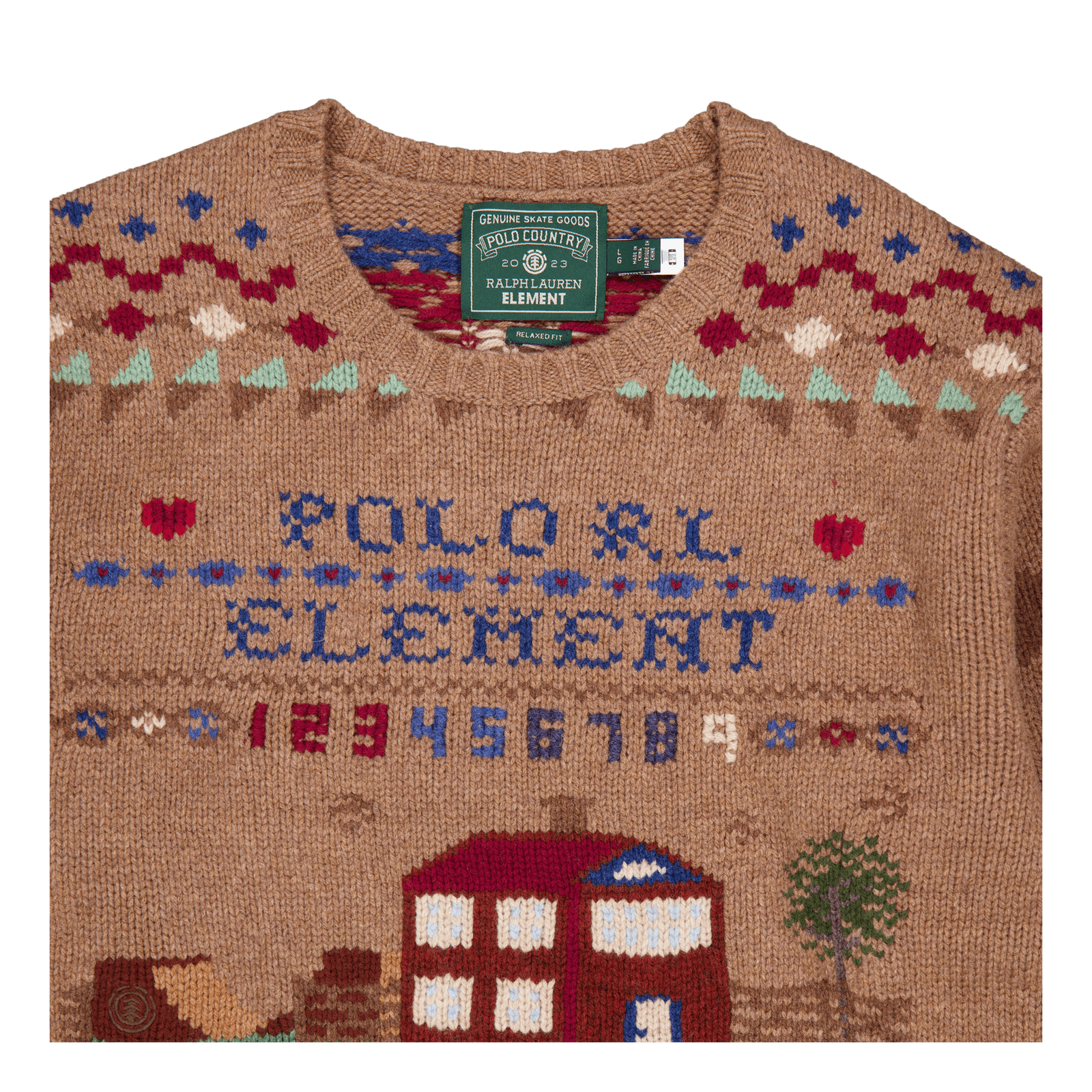 Polo x Element Wool Sweater Brown Multi