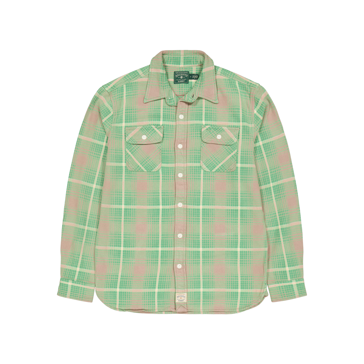 Polo x Element Big Fit Plaid Workshirt 1506 Green/Grey Multi Plaid