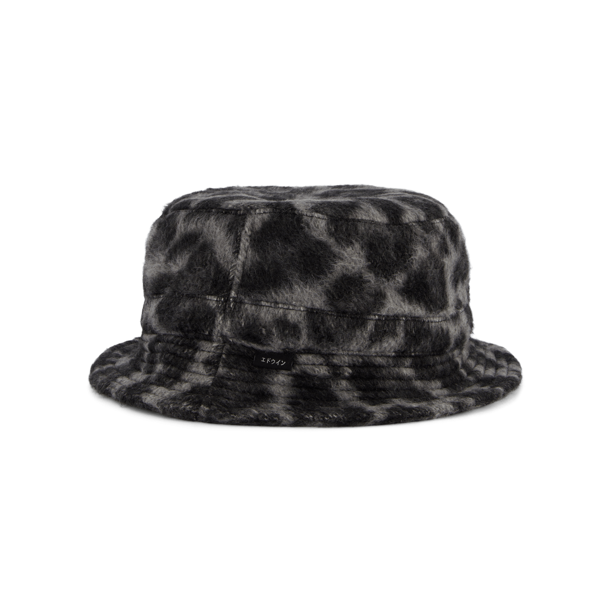 Bucket Hat Lined Black / White Leopard
