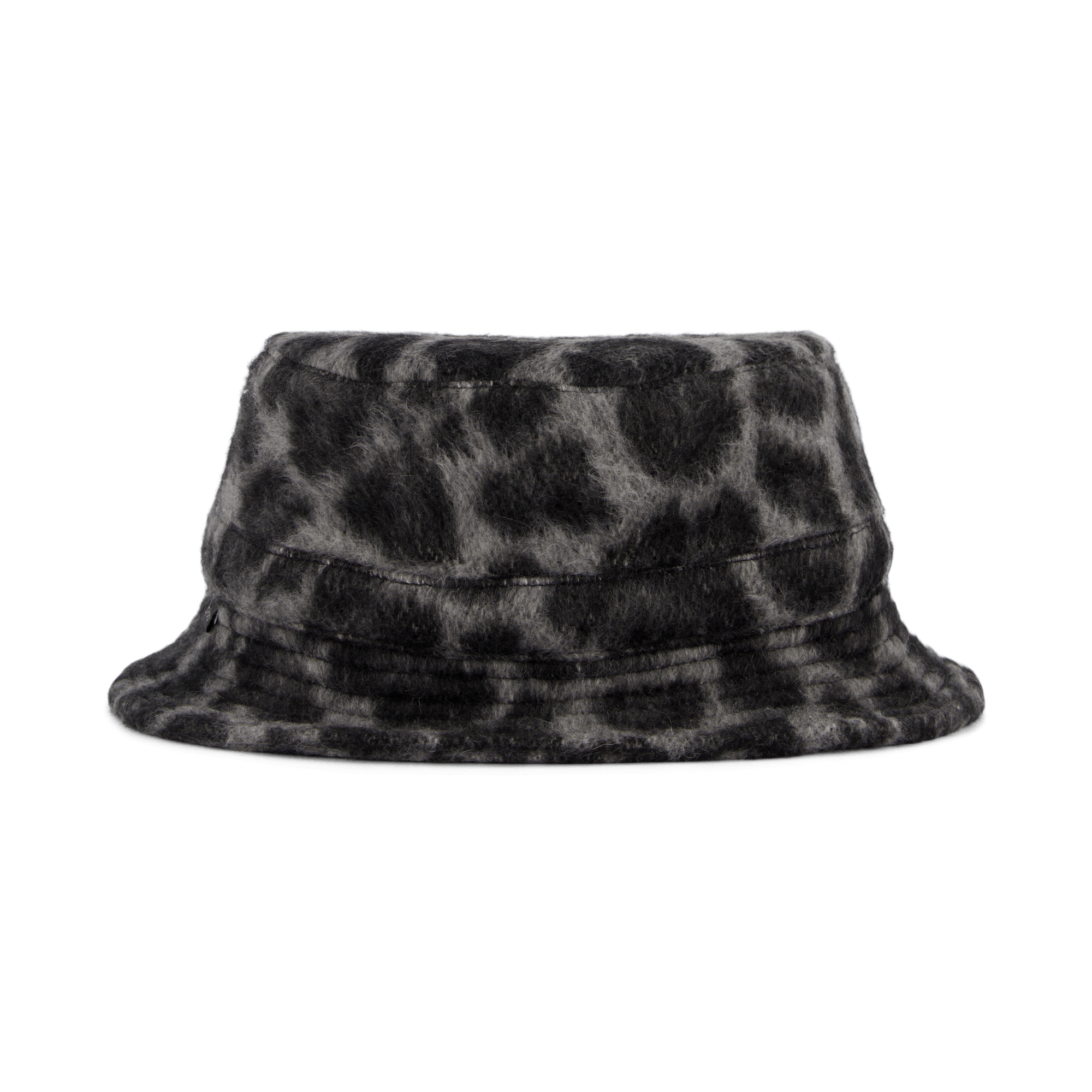 Bucket Hat Lined Black / White Leopard