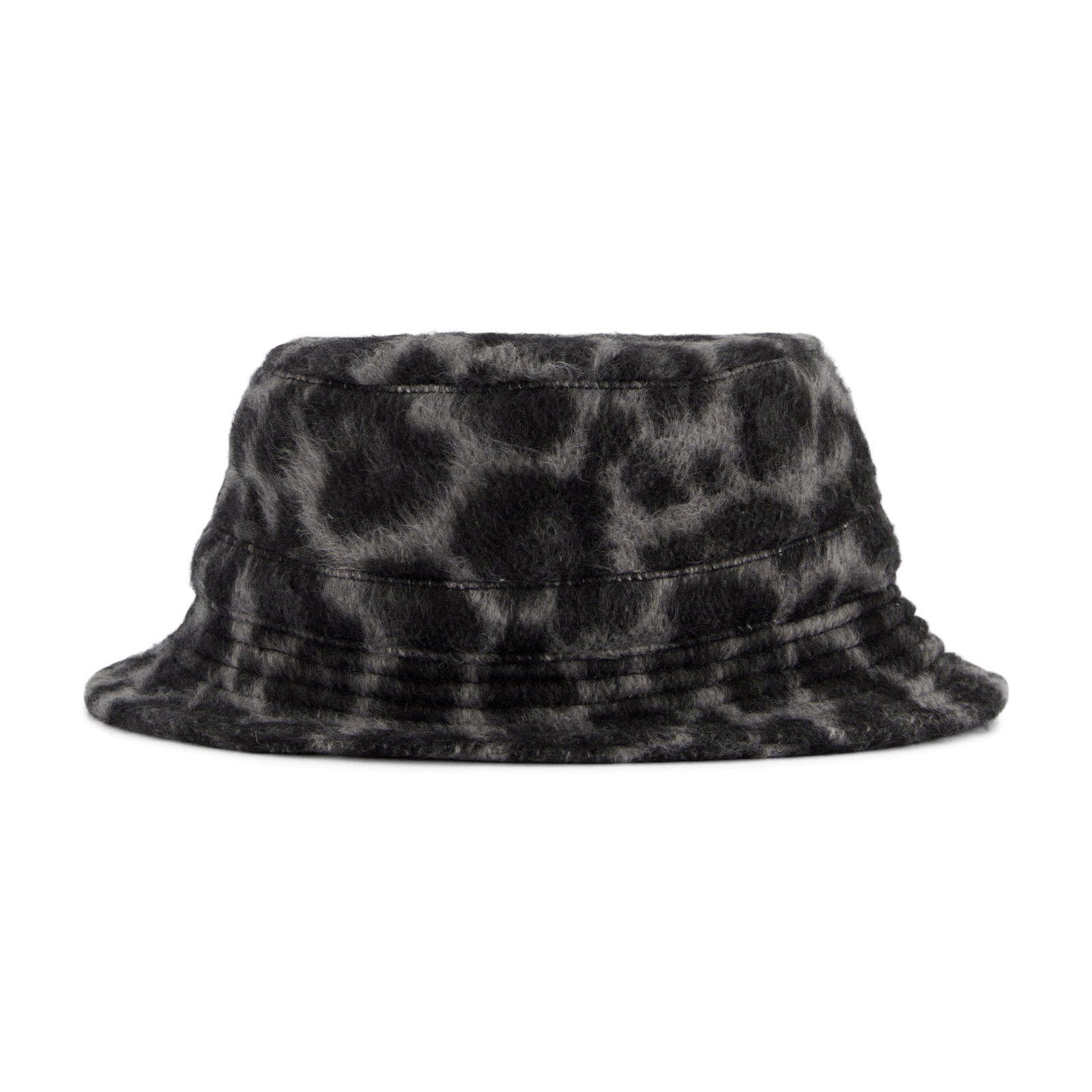Bucket Hat Lined Black / White Leopard