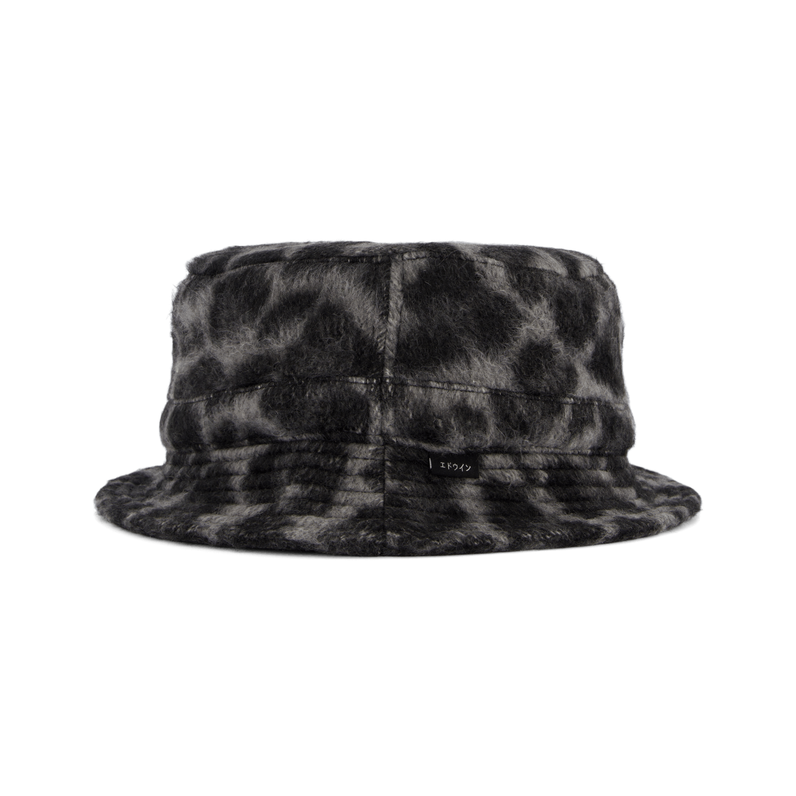 Bucket Hat Lined Black / White Leopard