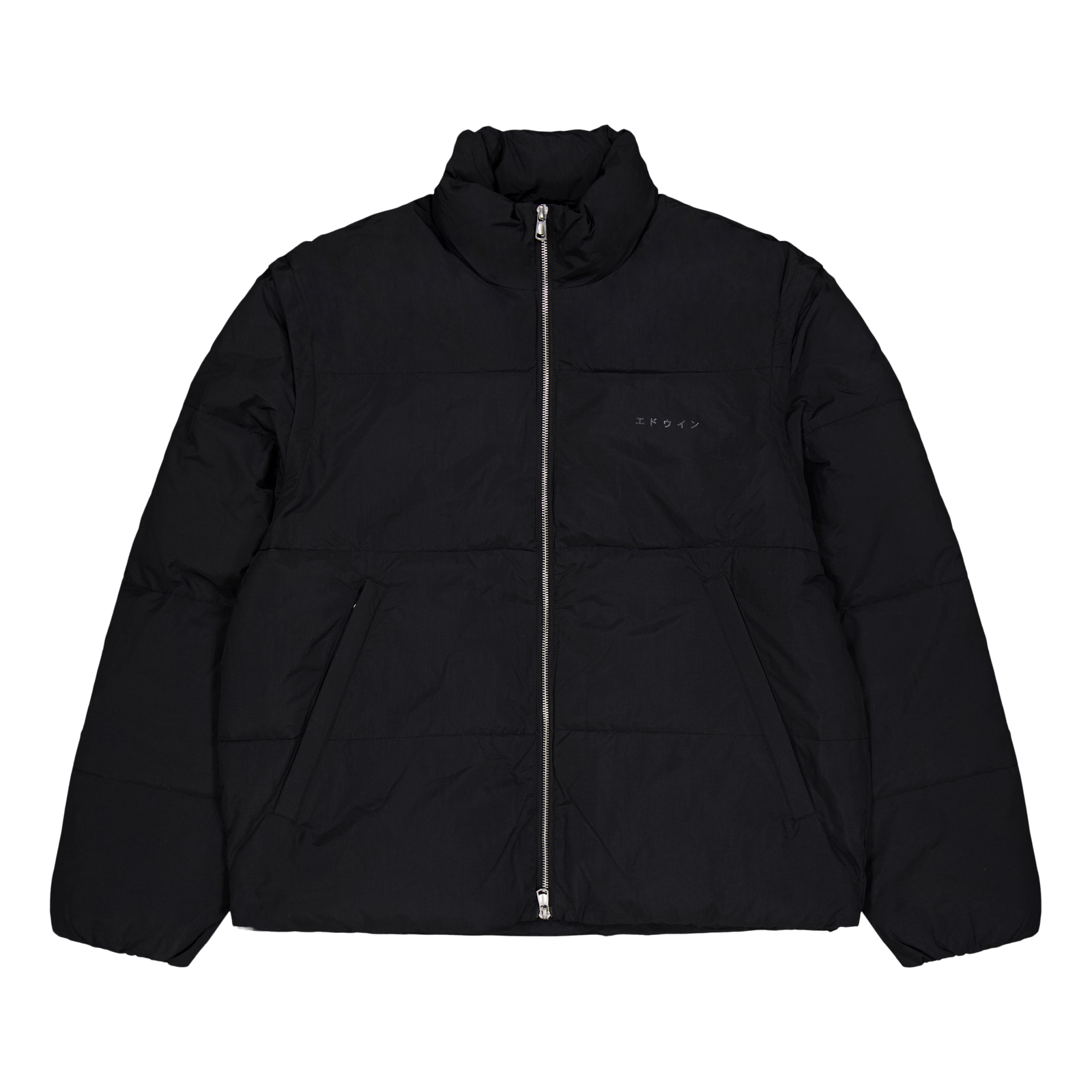 Detachable Sleeves Puffer Black