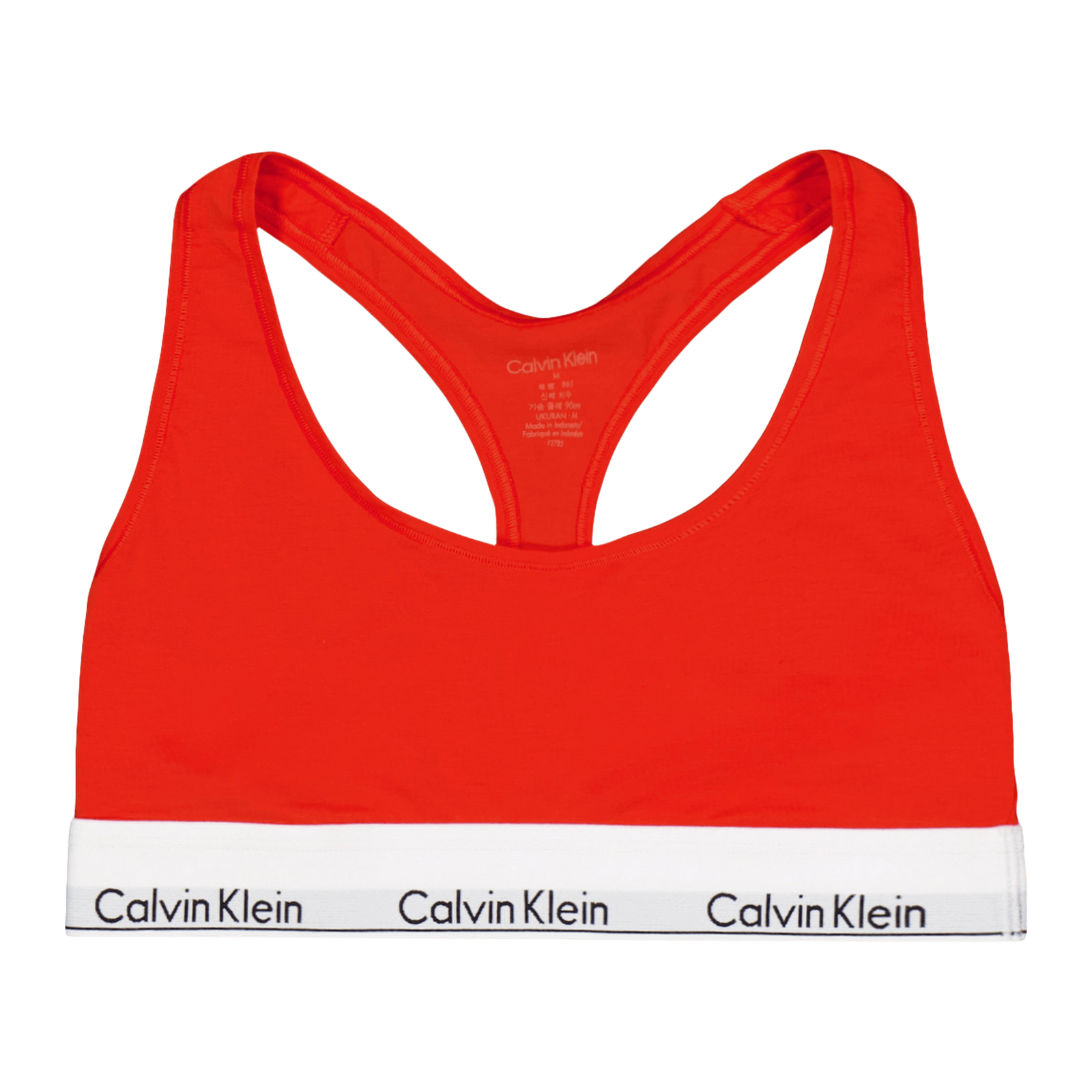 Modern Cotton Unlined Bralette Orange