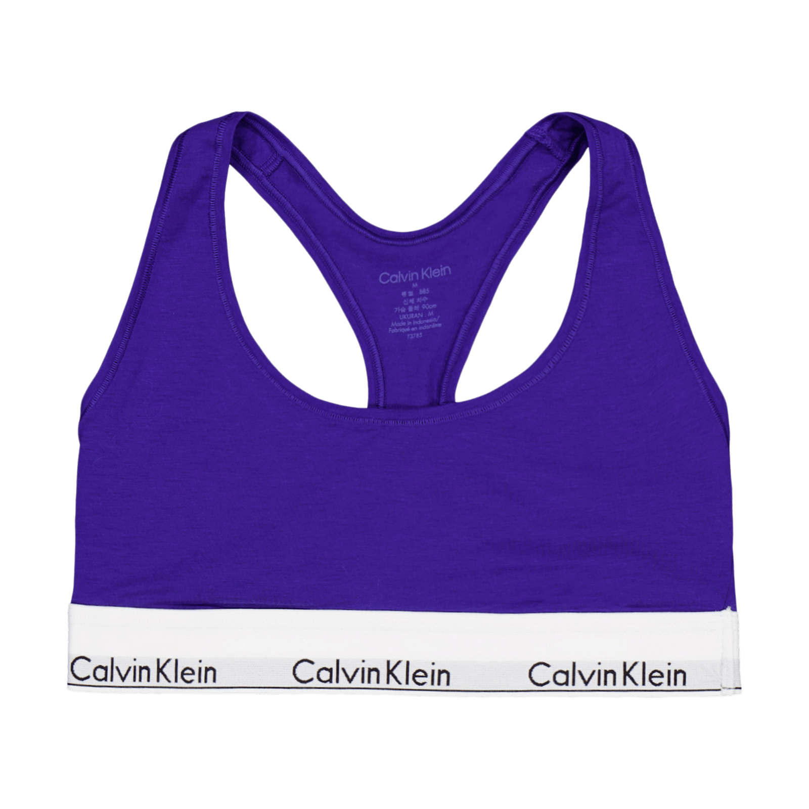 Modern Cotton Unlined Bralette Blue